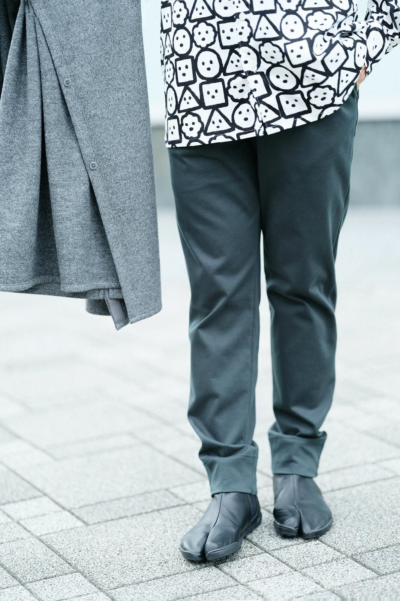 ポンチローマ レギンスパンツ/深緑色(しんりょくしょく)