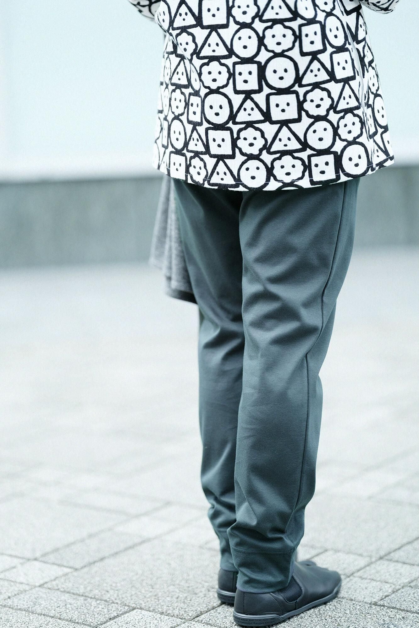 ポンチローマ レギンスパンツ/深緑色(しんりょくしょく)