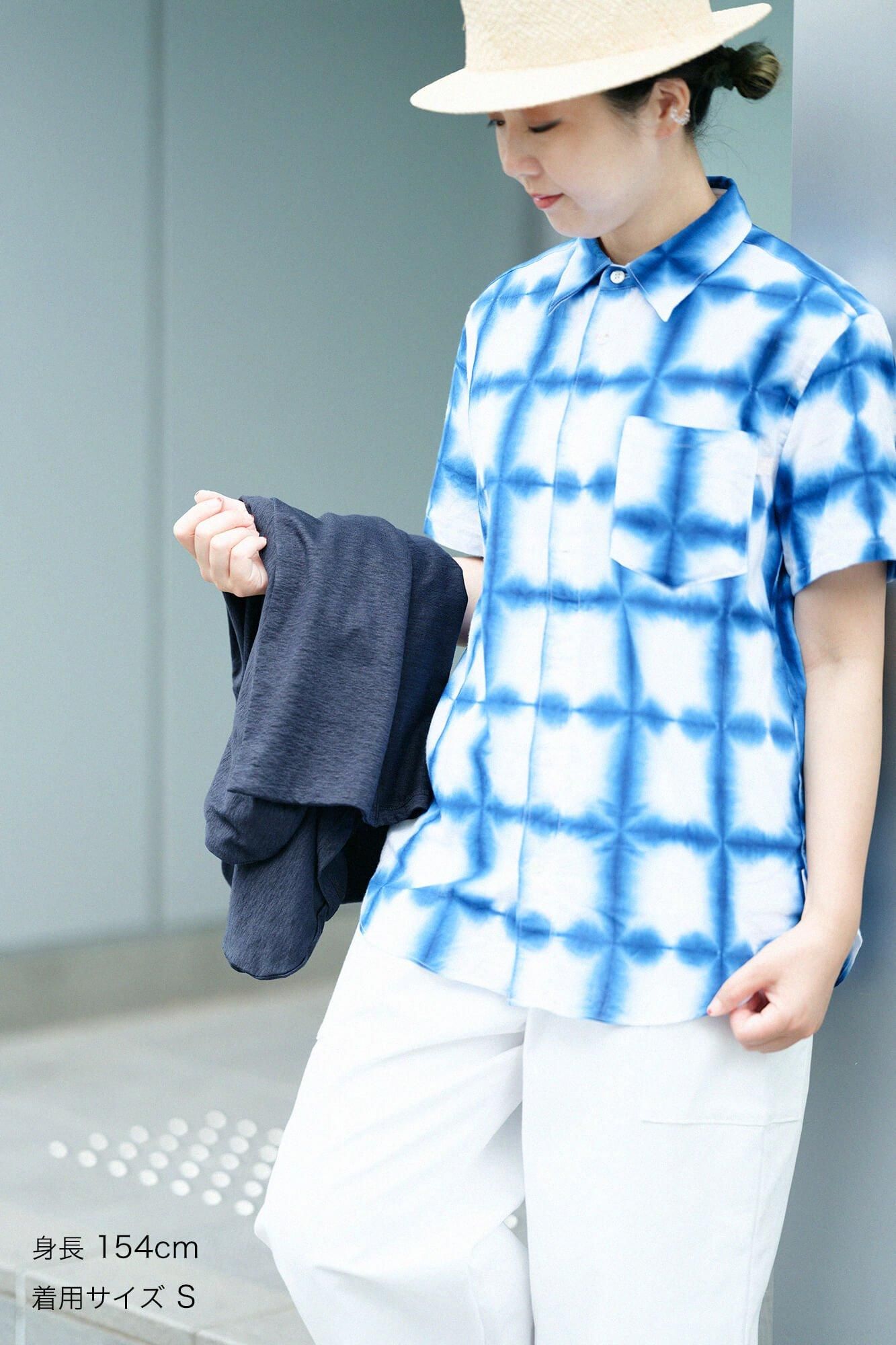 이세모멘 Arimatsu Narumi시보리 반팔셔츠/ Zhang Zheng Yukihana 1