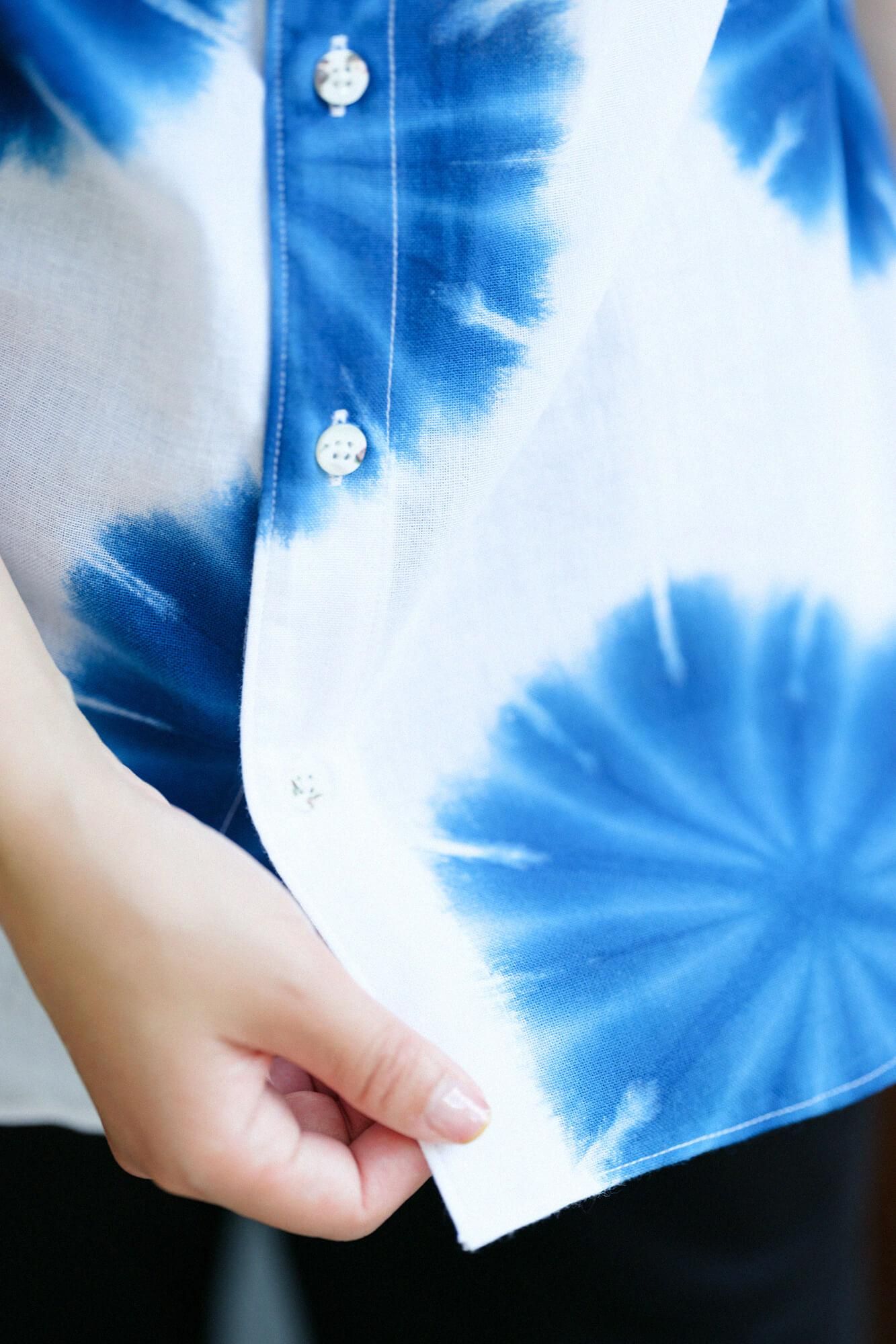 【online한정】이세모멘 아리마츠 나루미시보리 반팔셔츠/ 장 젱 아사노하(아사노하) 2