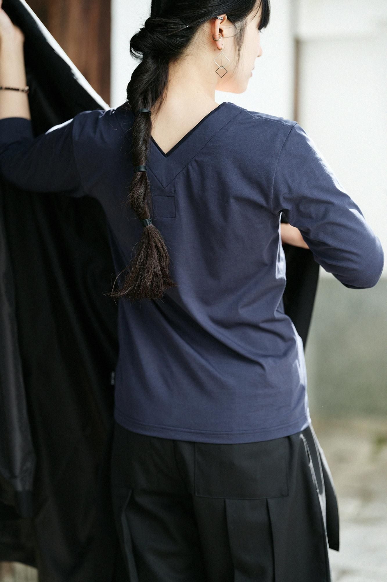 110 쌍 쵸쵸멘(못 쓰게 하다)누키 항에리 지반 7부/짙은 남색