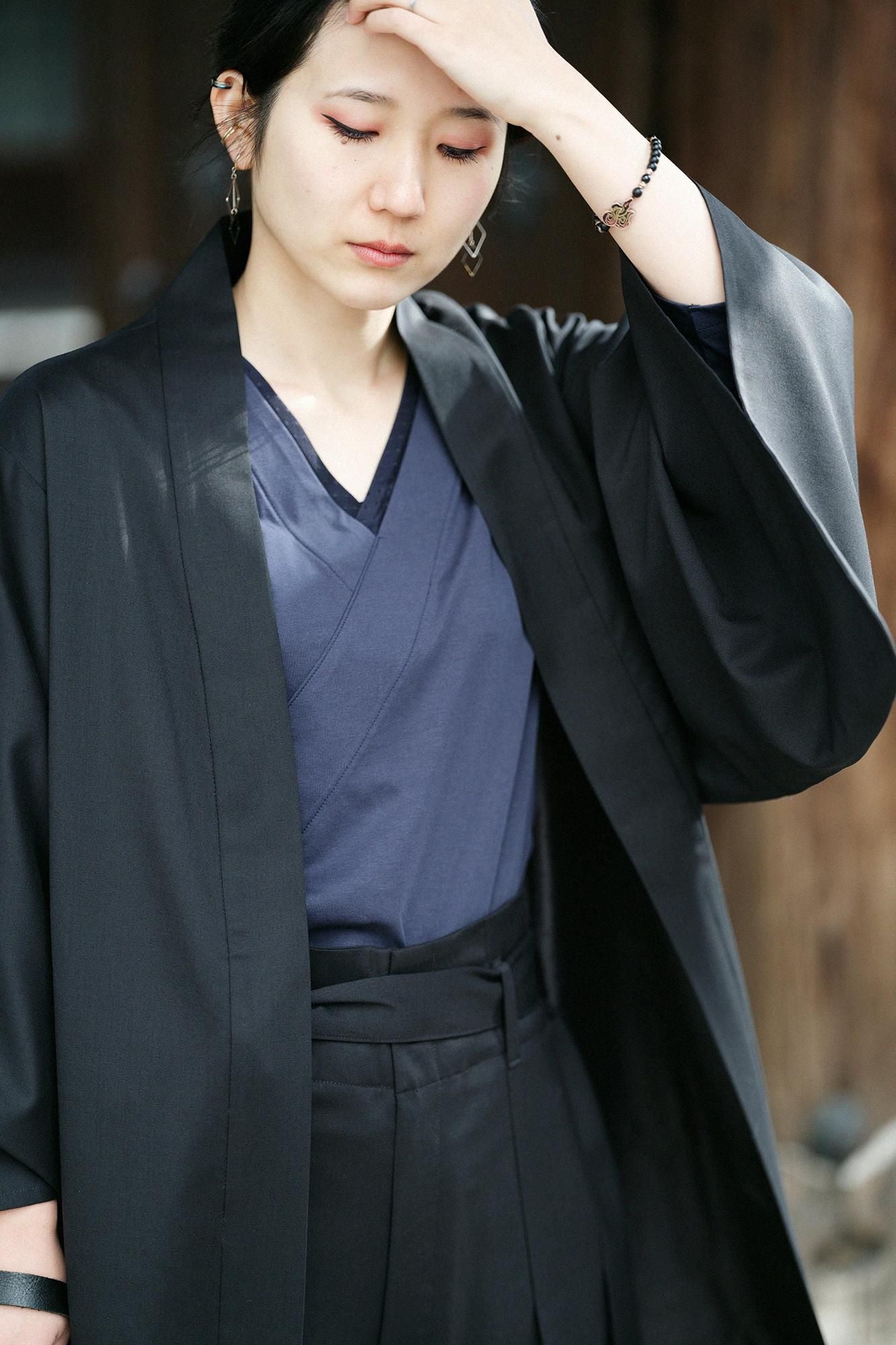 110 쌍 쵸쵸멘(못 쓰게 하다)누키 항에리 지반 7부/짙은 남색