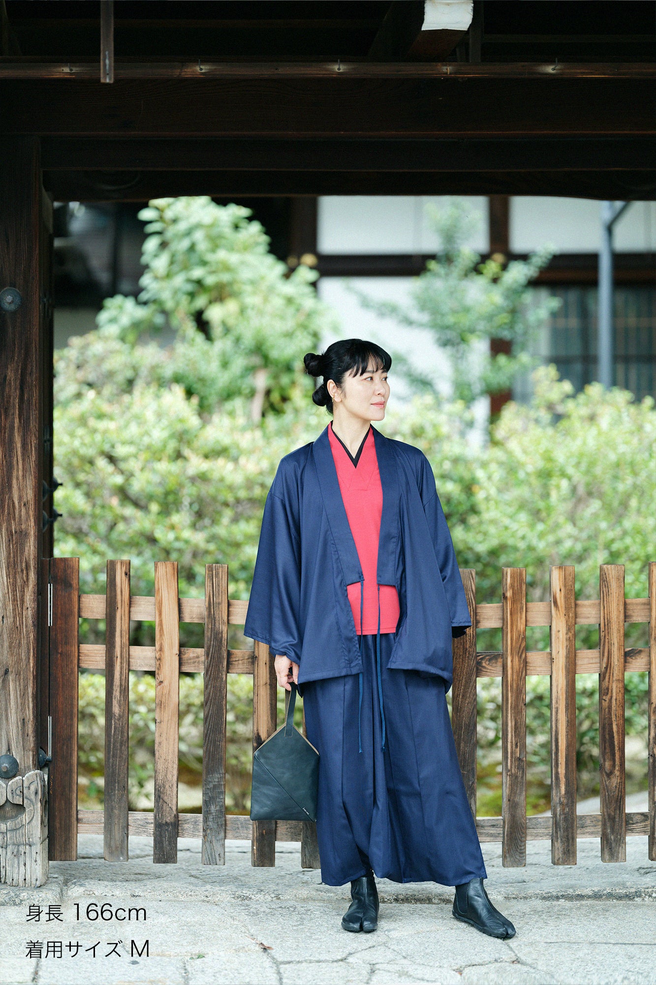 실크 울 코우시오리 하카마 후지(하카마 후지)/남색