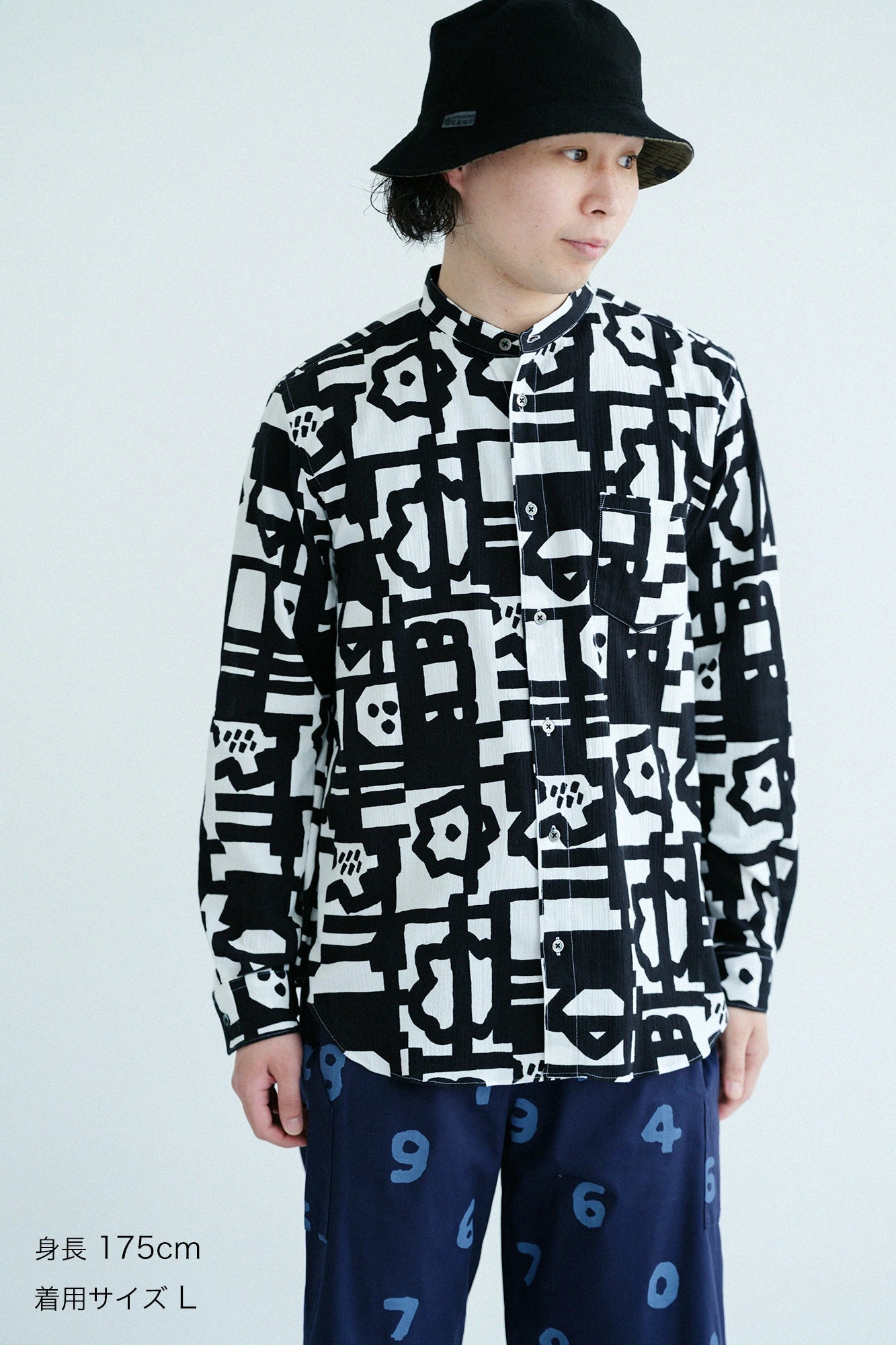 타카시마치지미 20/20 스탠드칼라 셔츠/카쿠렌보