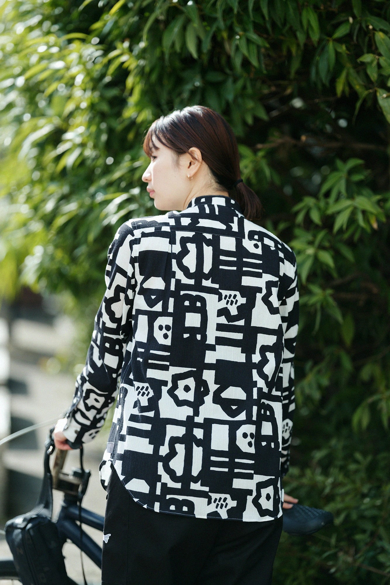 타카시마치지미 20/20 스탠드칼라 셔츠/카쿠렌보