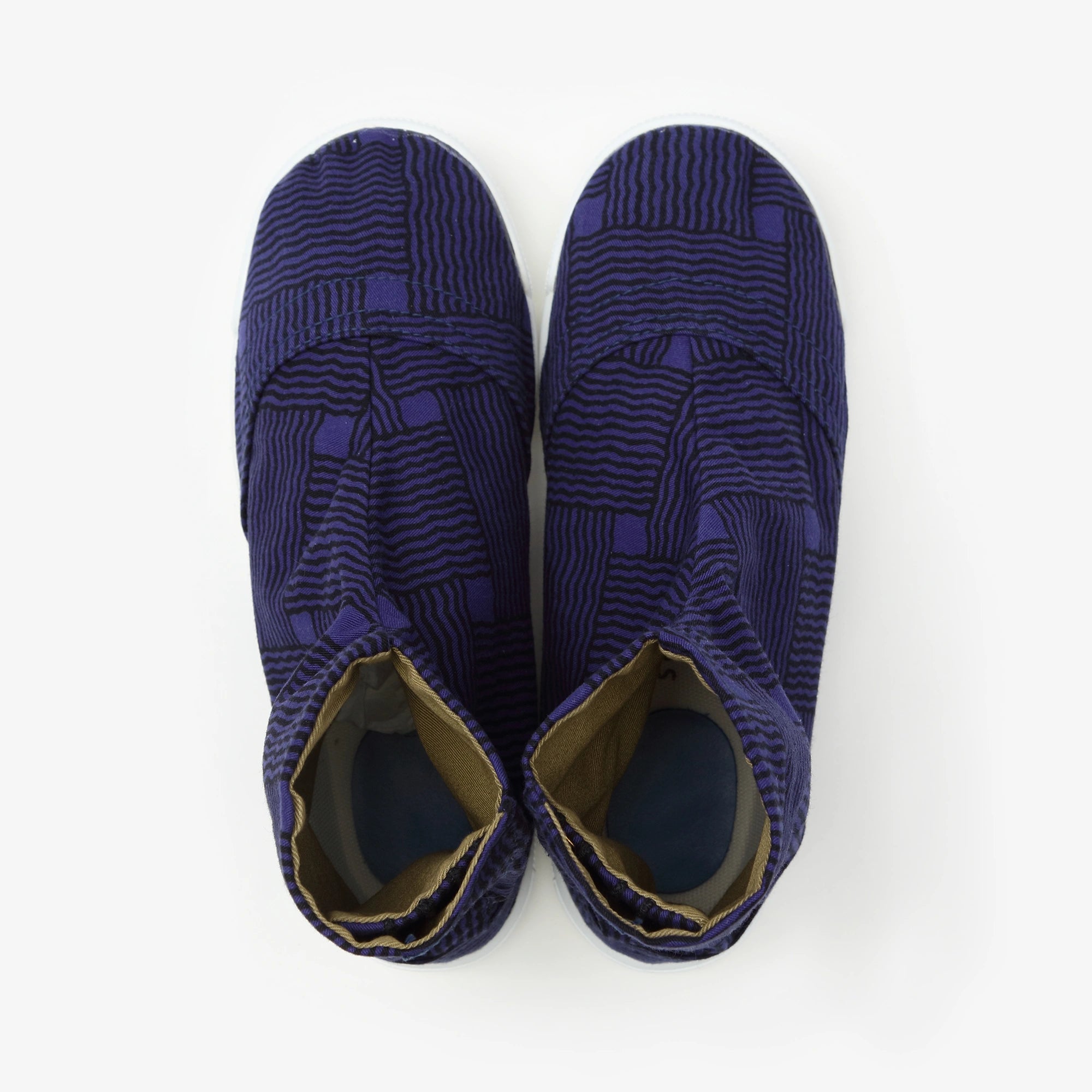 [Nur online] 5 Tabi-Socken mit runder Spitze/Kagome-Strickung, Marineblau