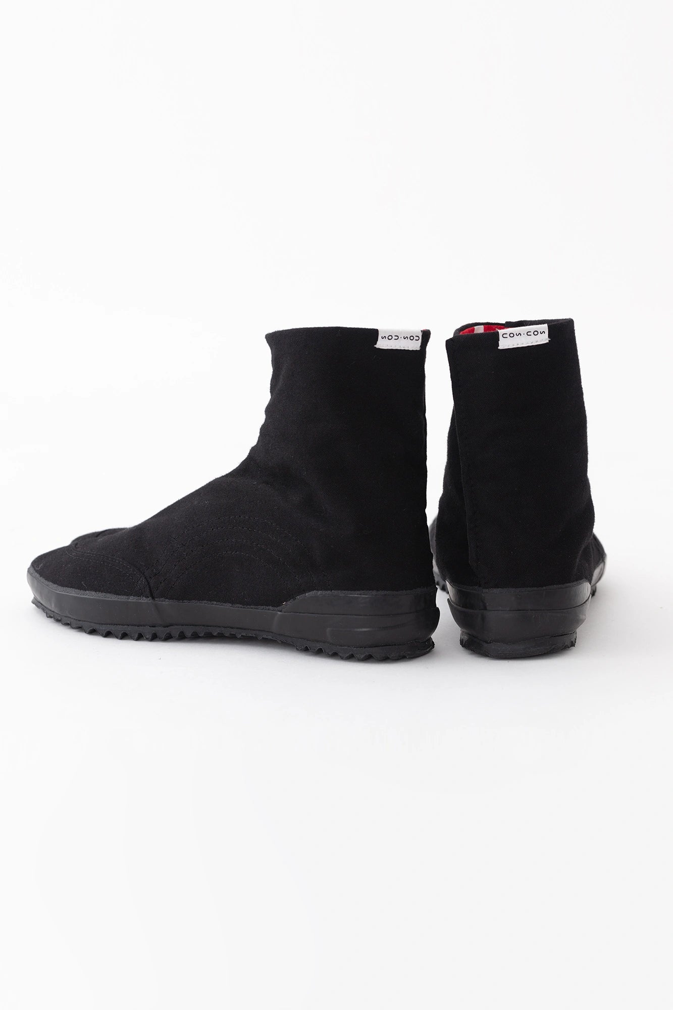 貼付まつり足袋／濡羽色×桟