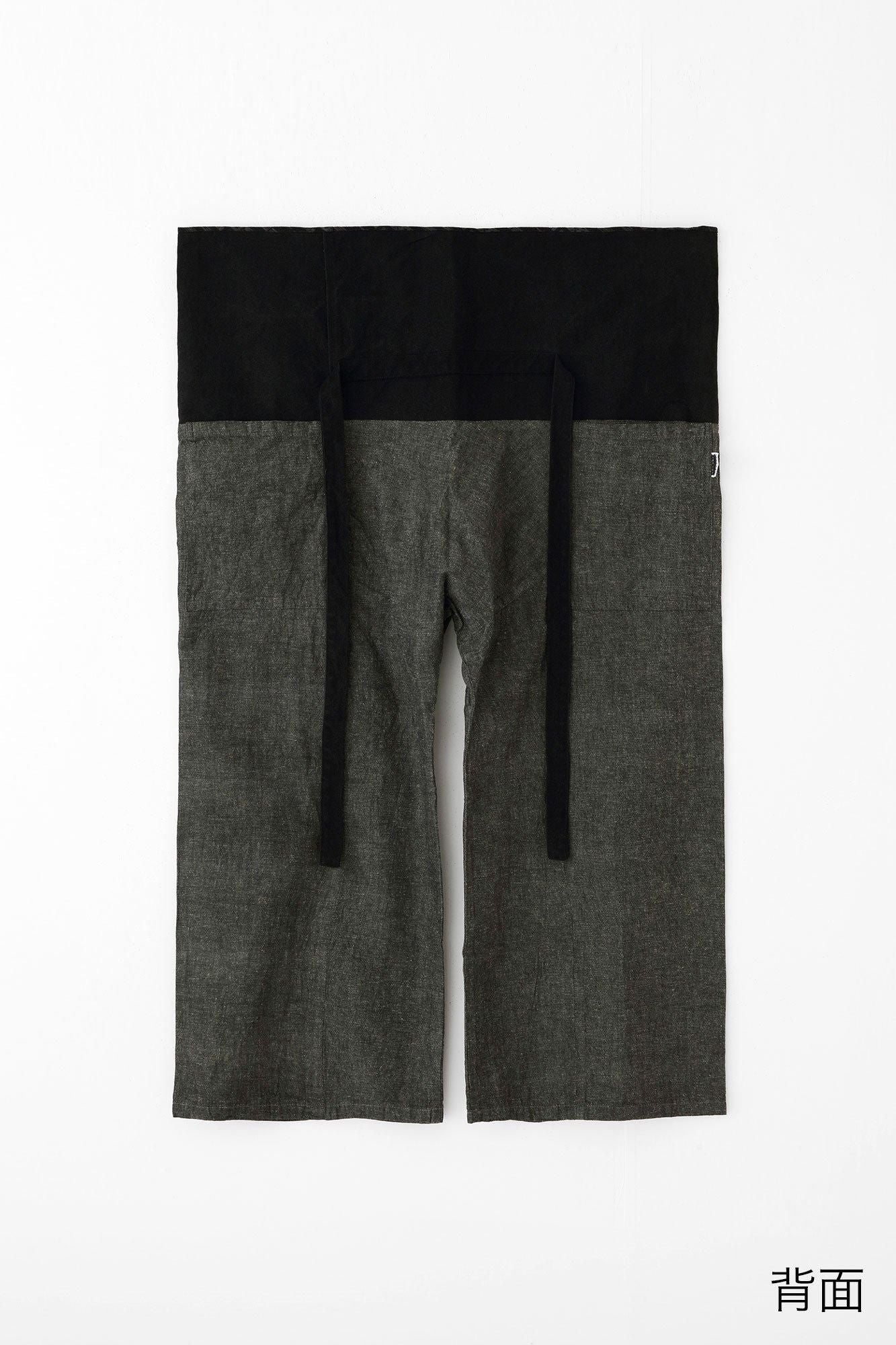 [Uniquement disponible sur net] Ise Momen 20/20 Mélange de lin Fuuubi Bottom/Couleur Charbon (couleur Keshizumi) 2