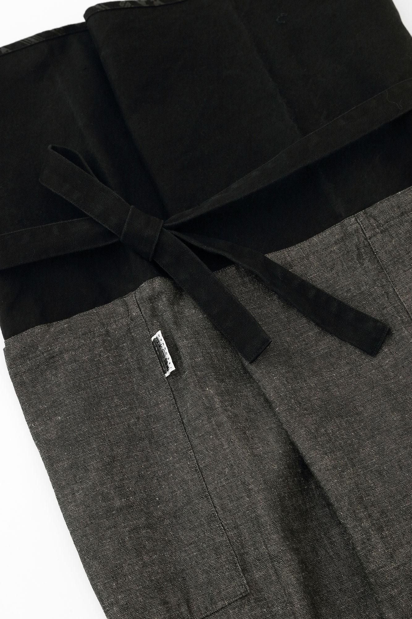 [Uniquement disponible sur net] Ise Momen 20/20 Mélange de lin Fuuubi Bottom/Couleur Charbon (couleur Keshizumi) 2