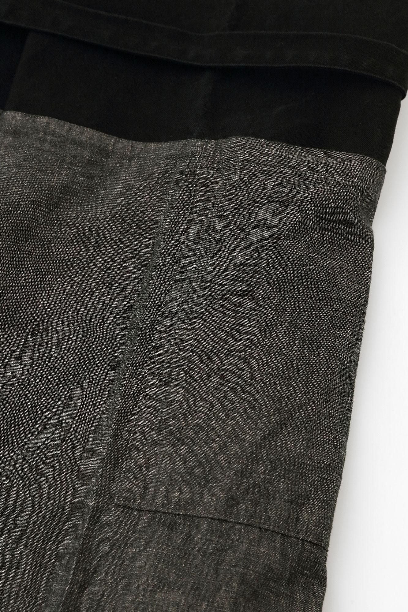 [Uniquement disponible sur net] Ise Momen 20/20 Mélange de lin Fuuubi Bottom/Couleur Charbon (couleur Keshizumi) 2