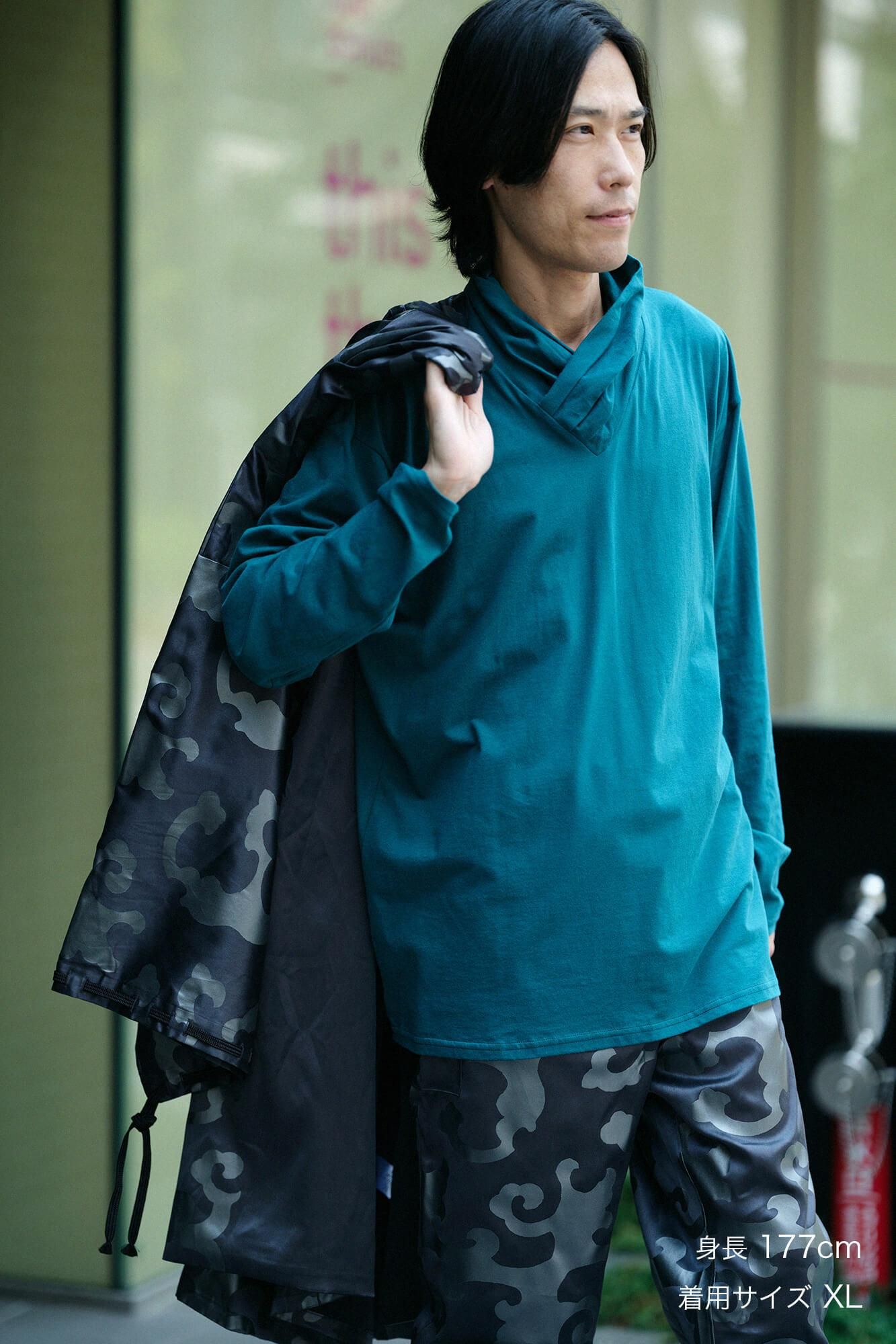 衿巻ジバン／木賊色（とくさいろ）