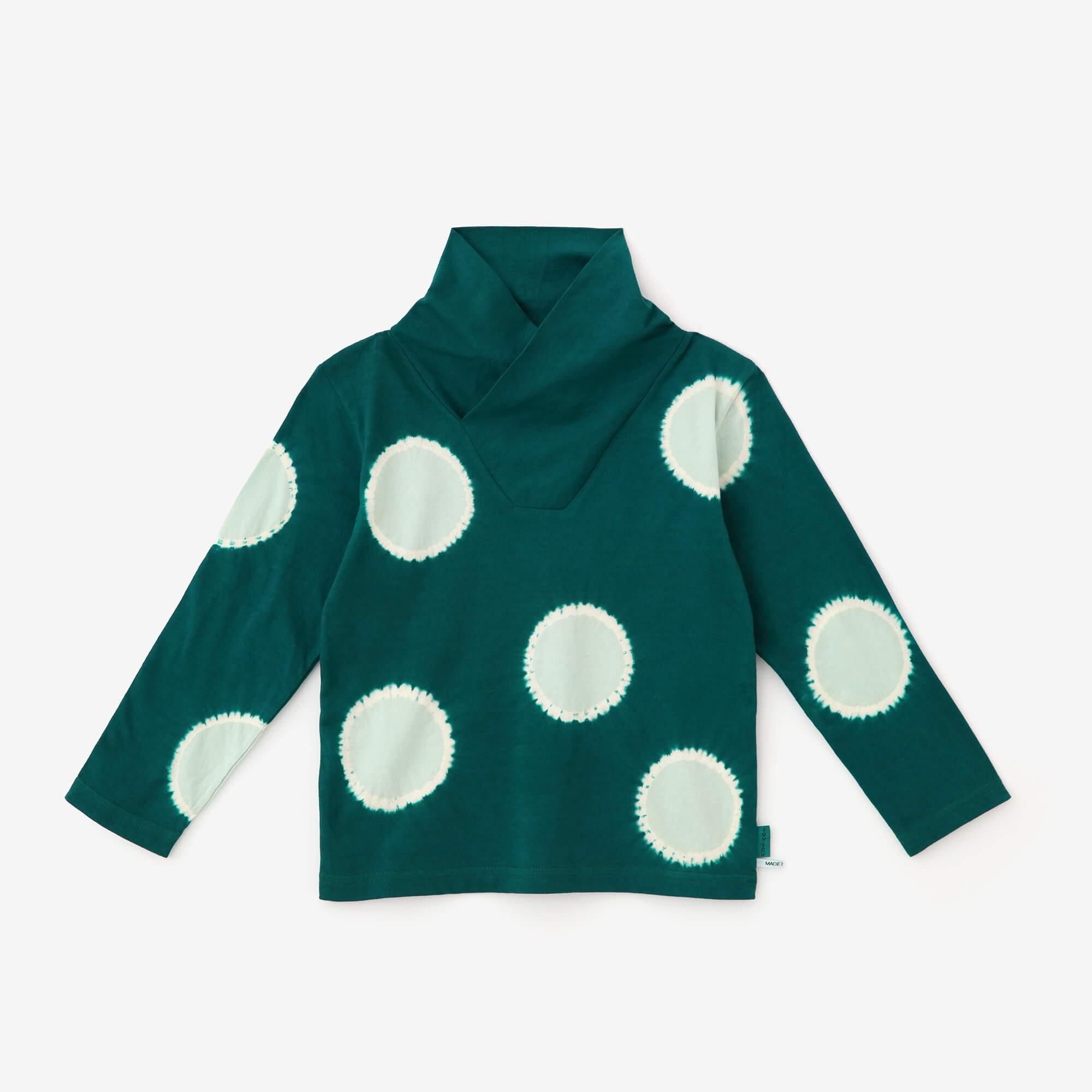 ●こんせいしぼり ひろえりじばん／みずたま みどりいろ▲