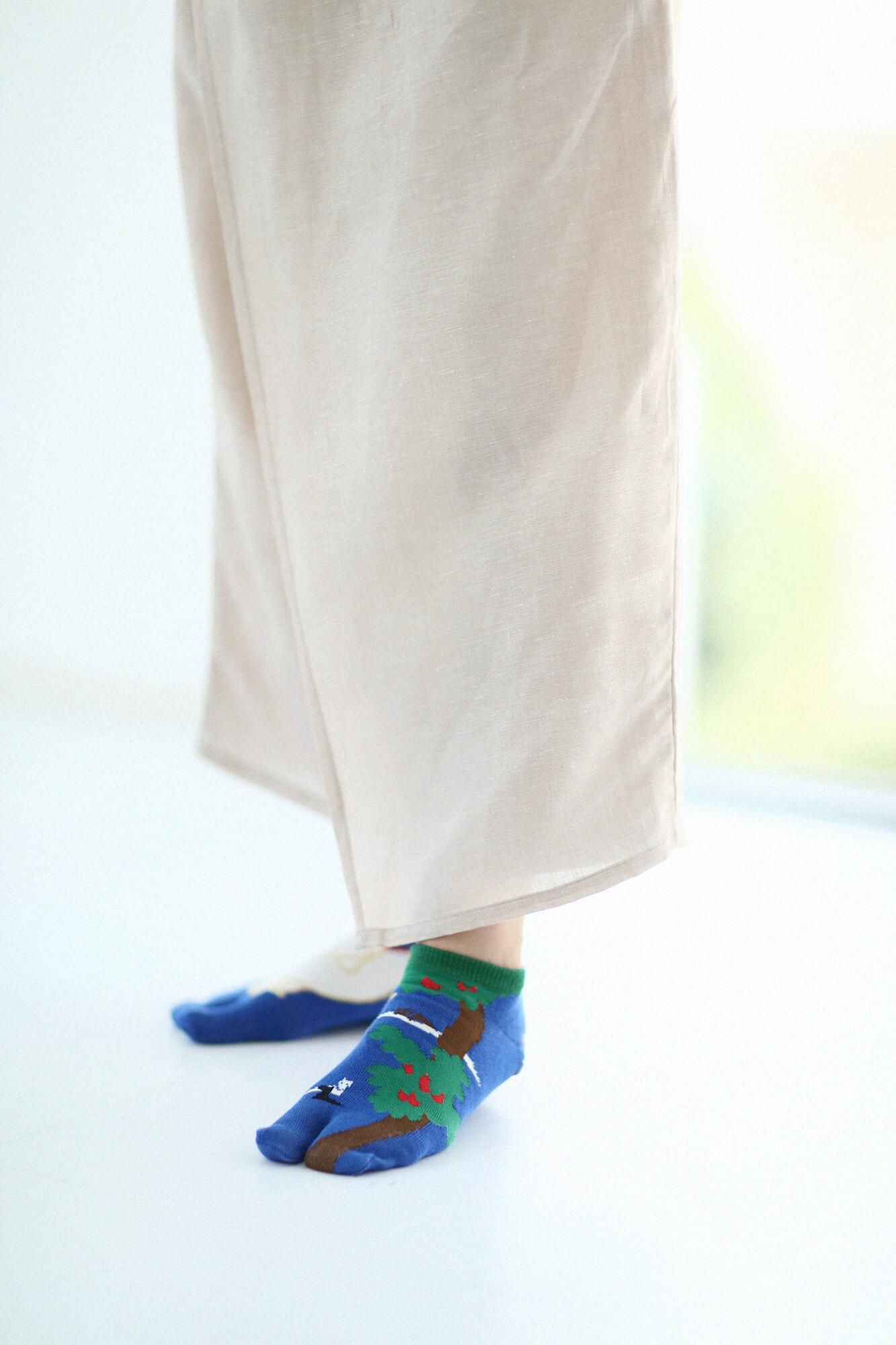 Tabi Socks（Low-cut）／Jakuchu, Birds and Animals in the Flower Garden Recreation【Men・Women】