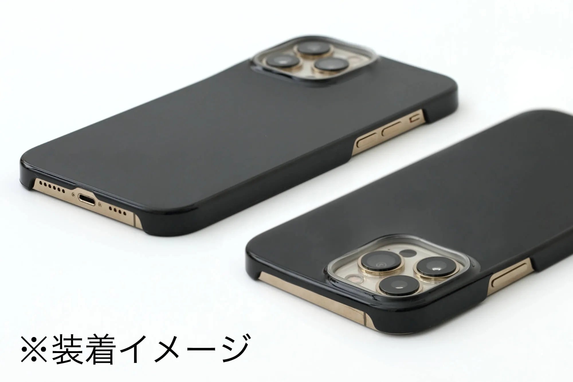 iPhone_13_Pro_Max  テキスタイルカバー／クリア・SO-SU-U 濡羽色（ぬればいろ）