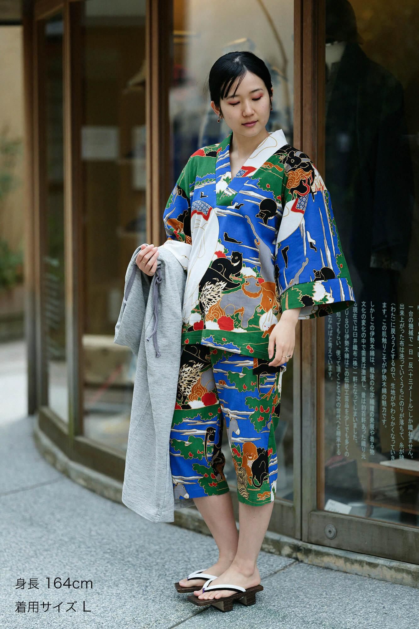 Chijimi Takashima 20/20 Enyuu Hose/Jakuchu Paravent mit Vögeln, Tieren, Blumen und Bäumen