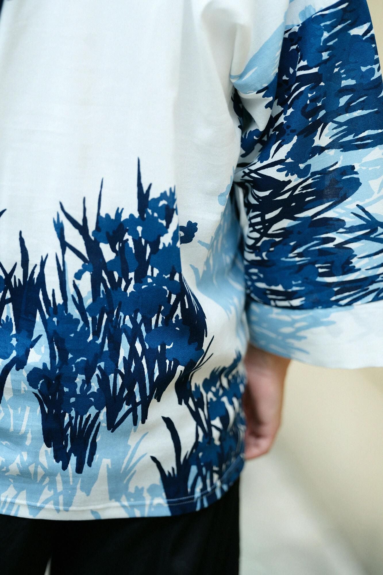 Takashima Jiji 40/40 Impression Indigo (Fuubi), Volume 1/Kourin, Paravent peinture fleur d'Iris (Utsushi)