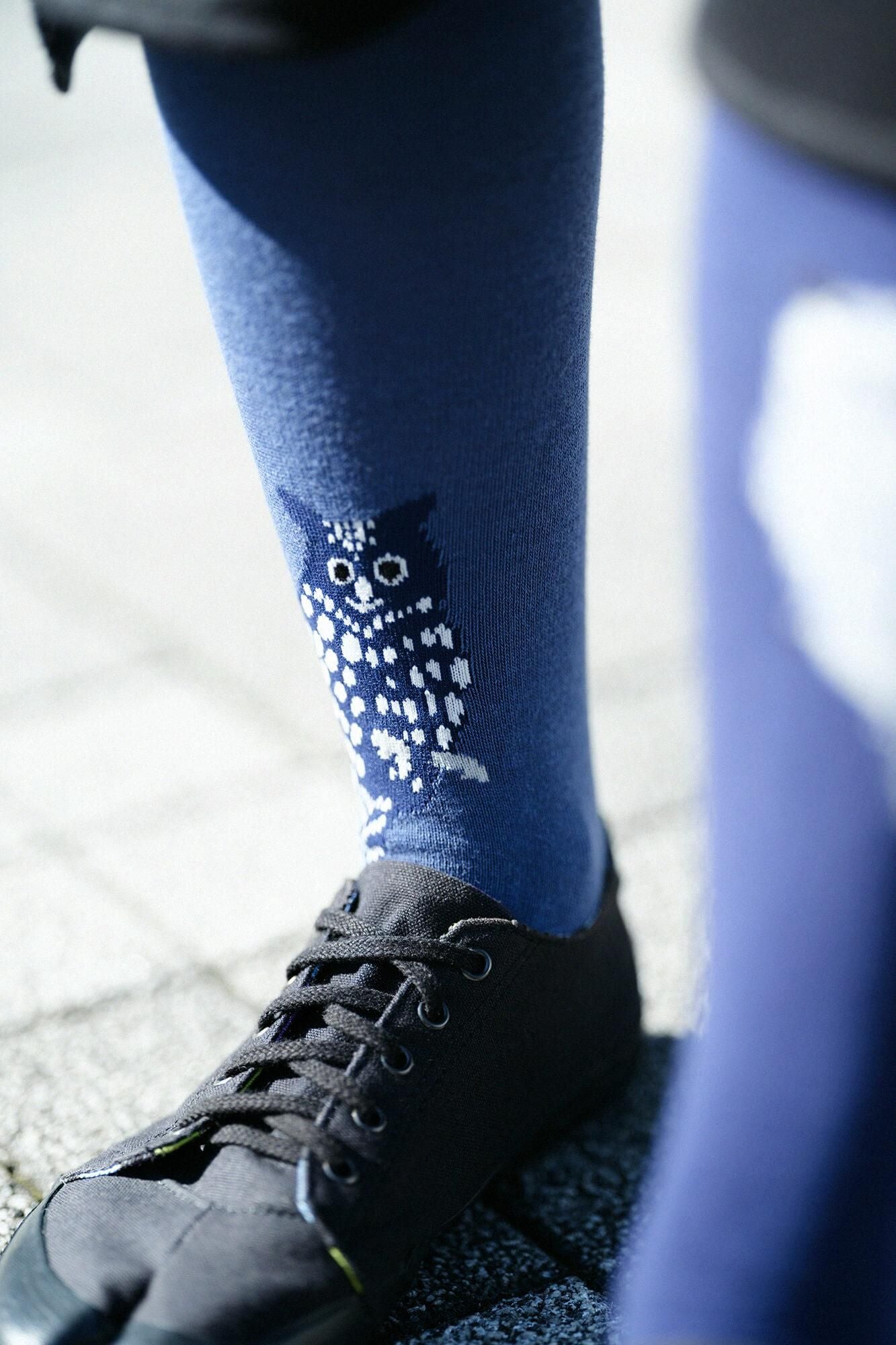 Strumpfhosen Tabi/Eule Marineblau