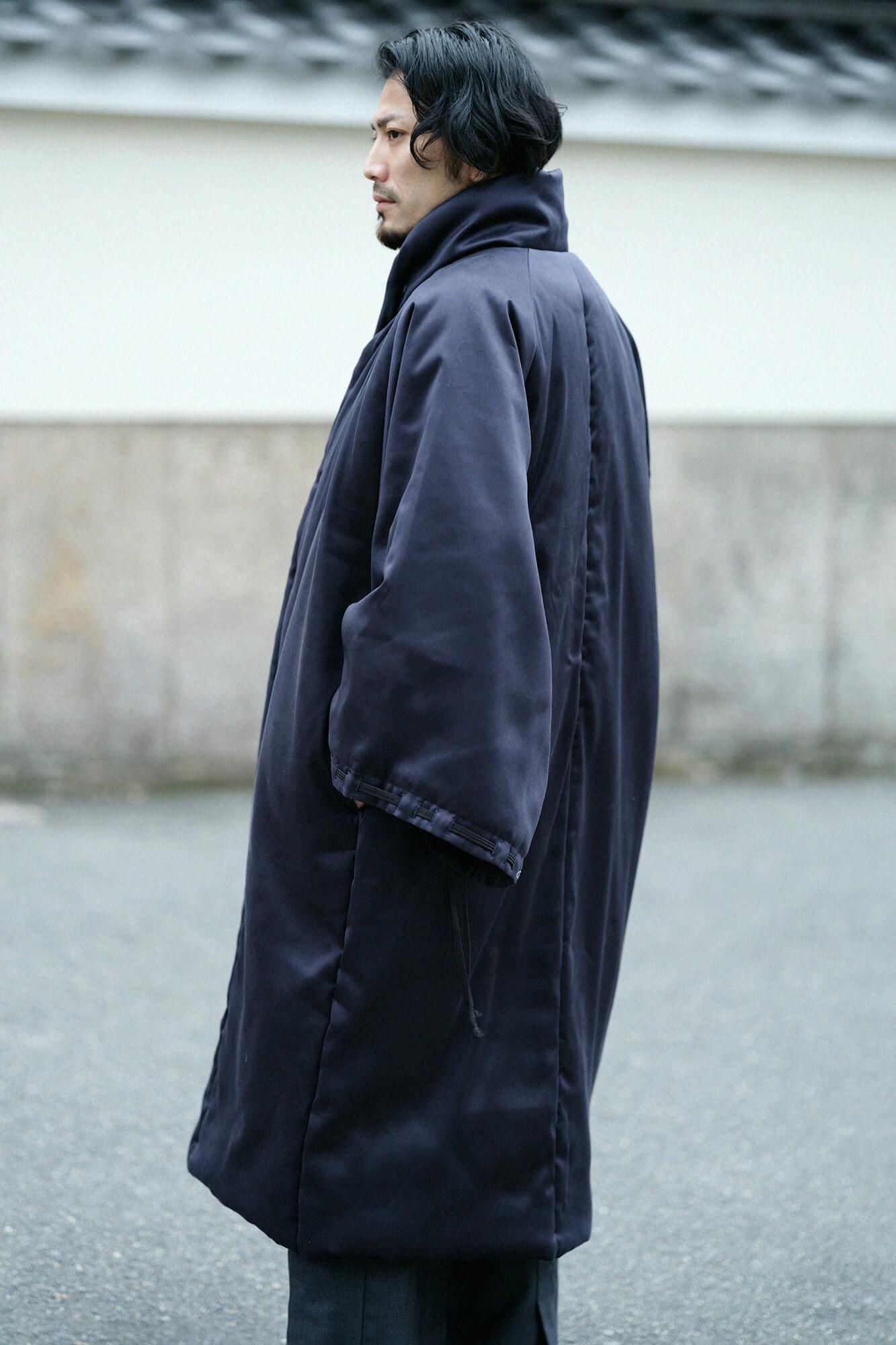 [Disponible uniquement sur le net] Faux nubuck Manches Nagajinbaori Imperial (Kyuuchusode) Batting (nakawataase) / Noir bleu marine (Kurokon)