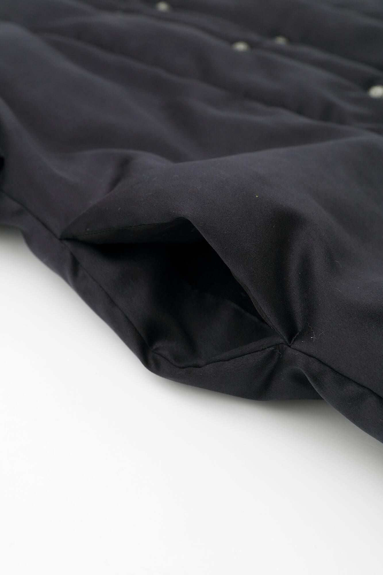 [Disponible uniquement sur le net] Faux nubuck Manches Nagajinbaori Imperial (Kyuuchusode) Batting (nakawataase) / Noir bleu marine (Kurokon)