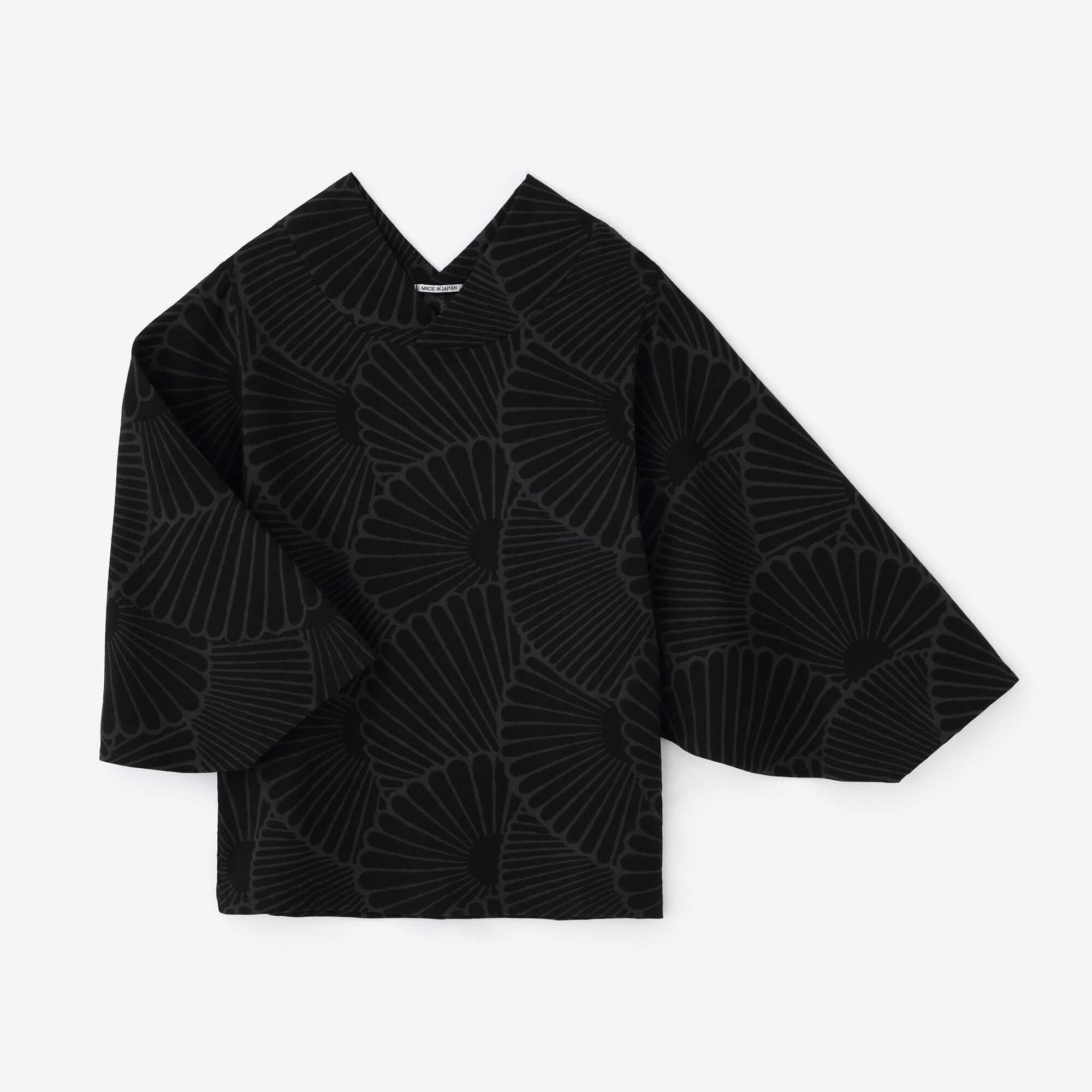 高島縮 40/40 薙（なぎ）ジバン／菊扇（きくおうぎ）