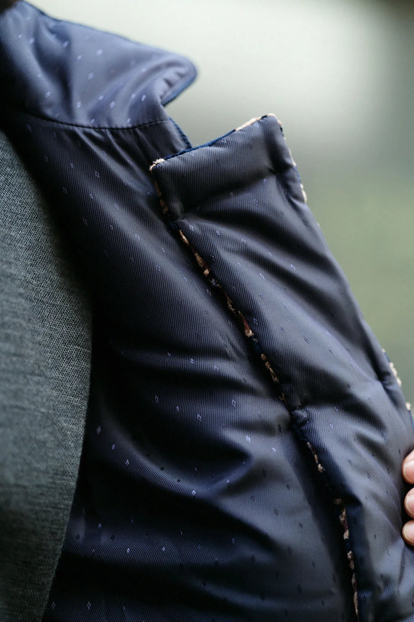 [Nur im Internet verfügbar] Moquette Jinbaori (Nakawataawase)/Yamadoto (Yamadoto) Dunkelblau (Noukon)