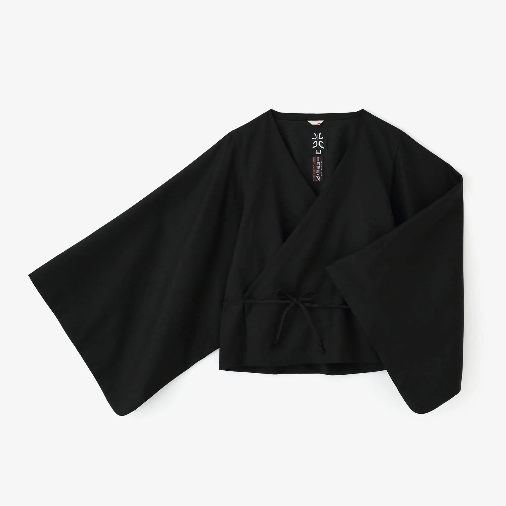 42双 梳毛（そもう） 小袖寛衣（こそでかんい） 袷（あわせ）／濡羽色（ぬればいろ）