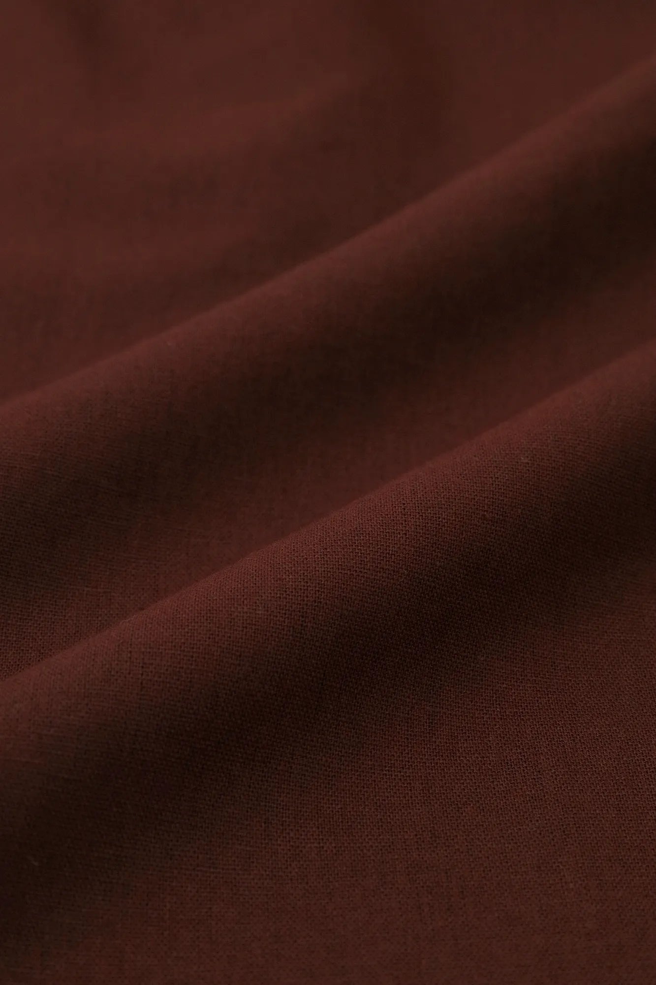 綿麻 広形（ひろなり）もんぺ はぎ丈／赤褐色（せきかっしょく）