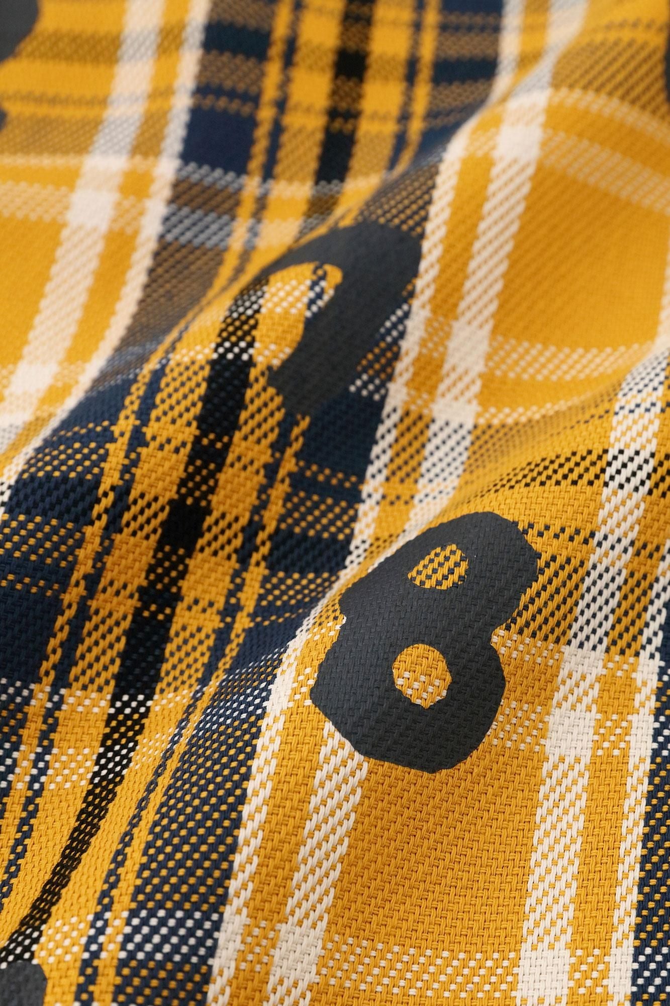 Heavy Twill Check Long-sleeved Shirt / SO-SU-U Golden Yellow