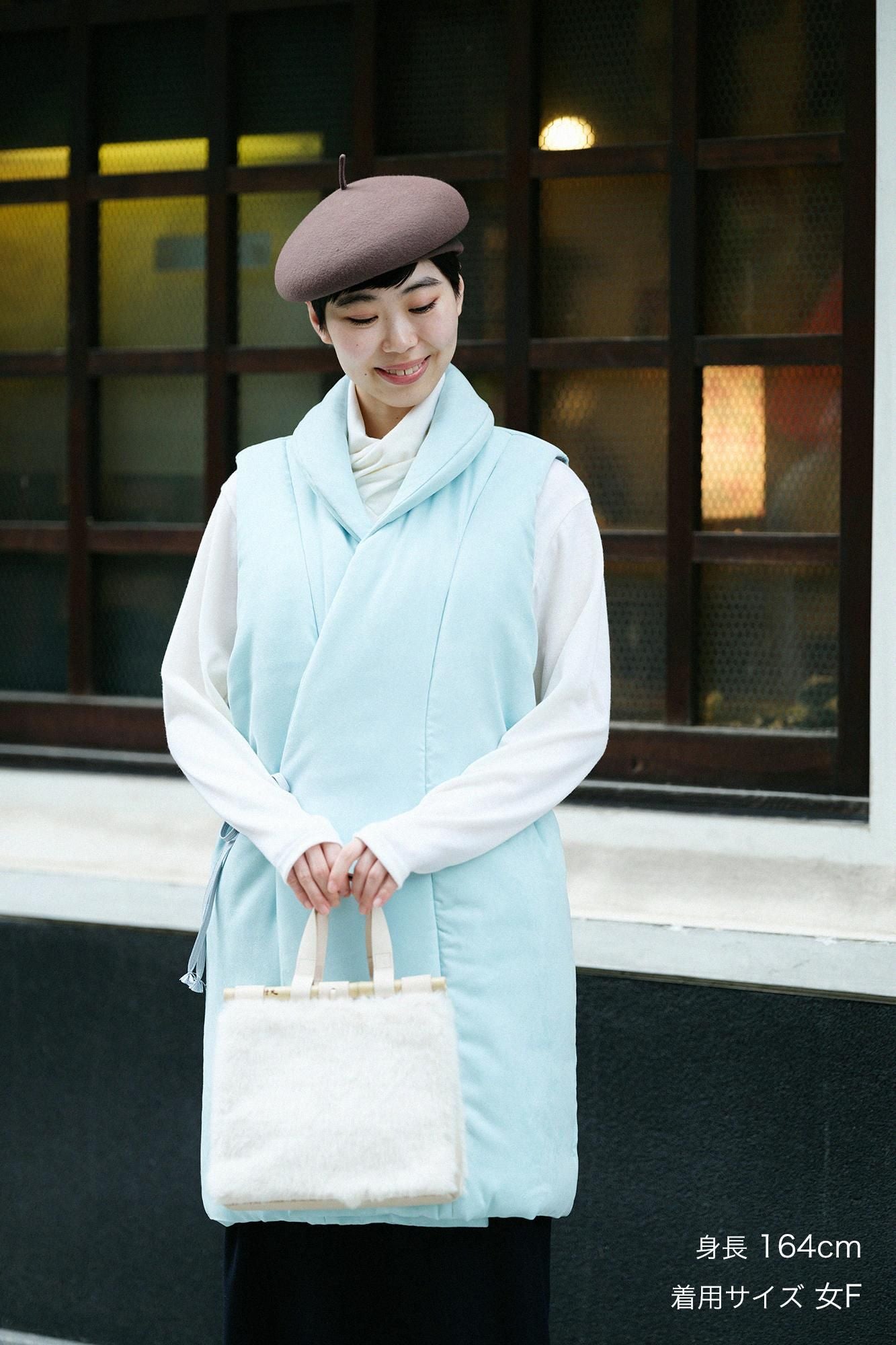 Faux-Nubuk Nagajinbaori (Nagajinbaori) Füllung (Nakawataawase) / Flaschenblick (Kamenozoki)