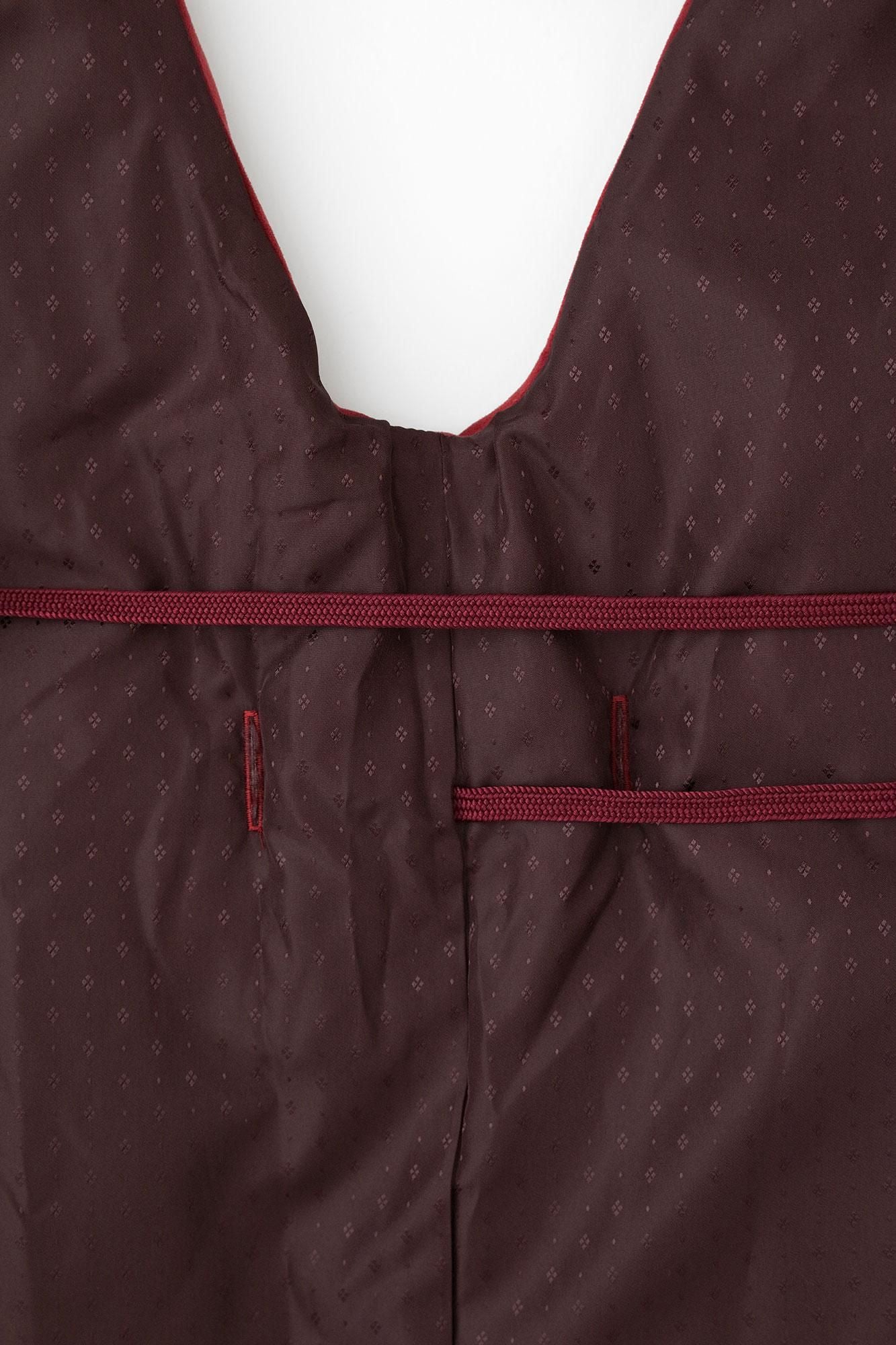 Faux-Nubuk Nagajinbaori (Nagajinbaori) Füllung (Nakawataawase)/Rotbraune Farbe