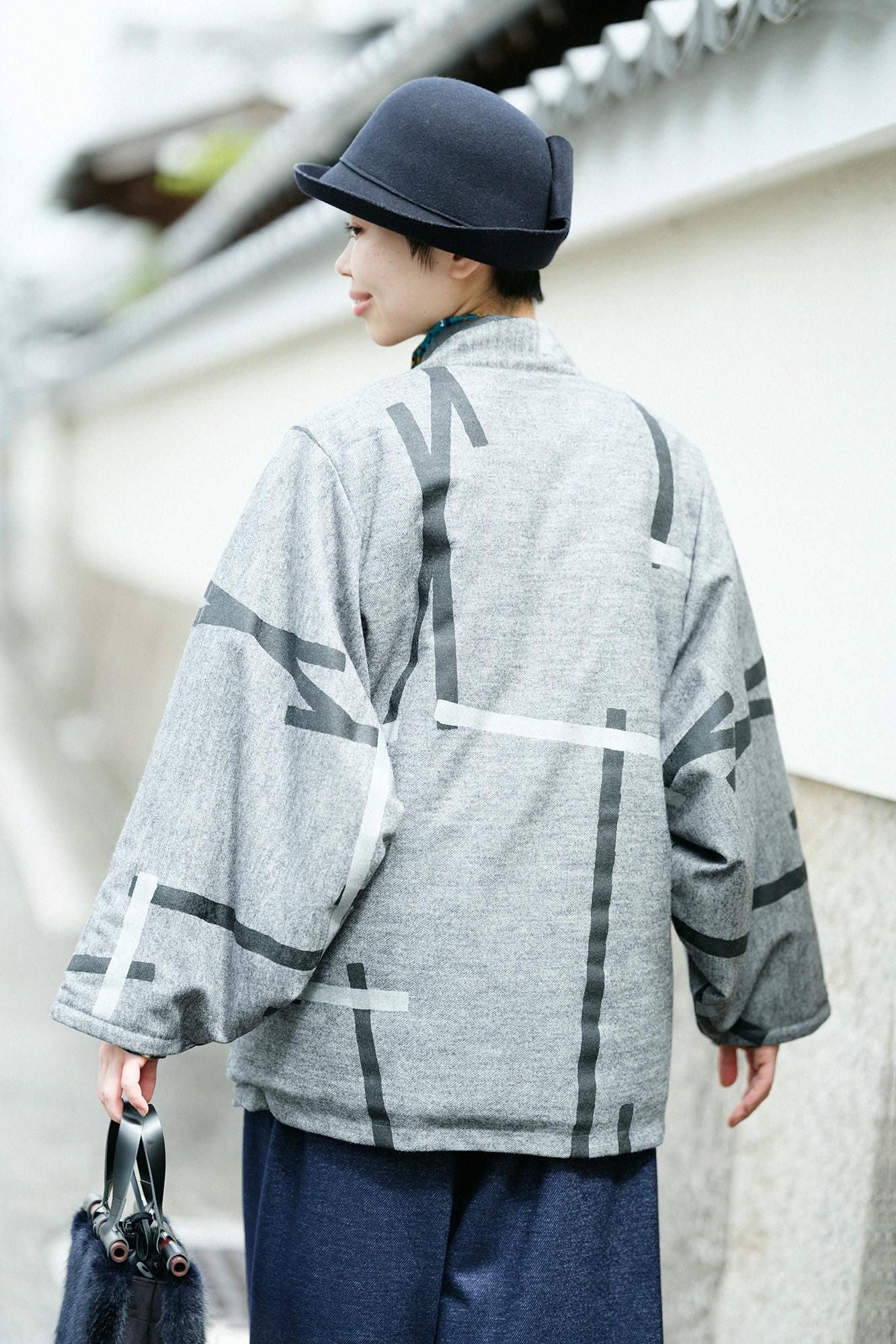 Kersey Edition Naginata Karabaori (Nagina Karabaori) Füllung (Nakawataawase) / Tobi (Tobi) Grau meliert (Mokuhai)
