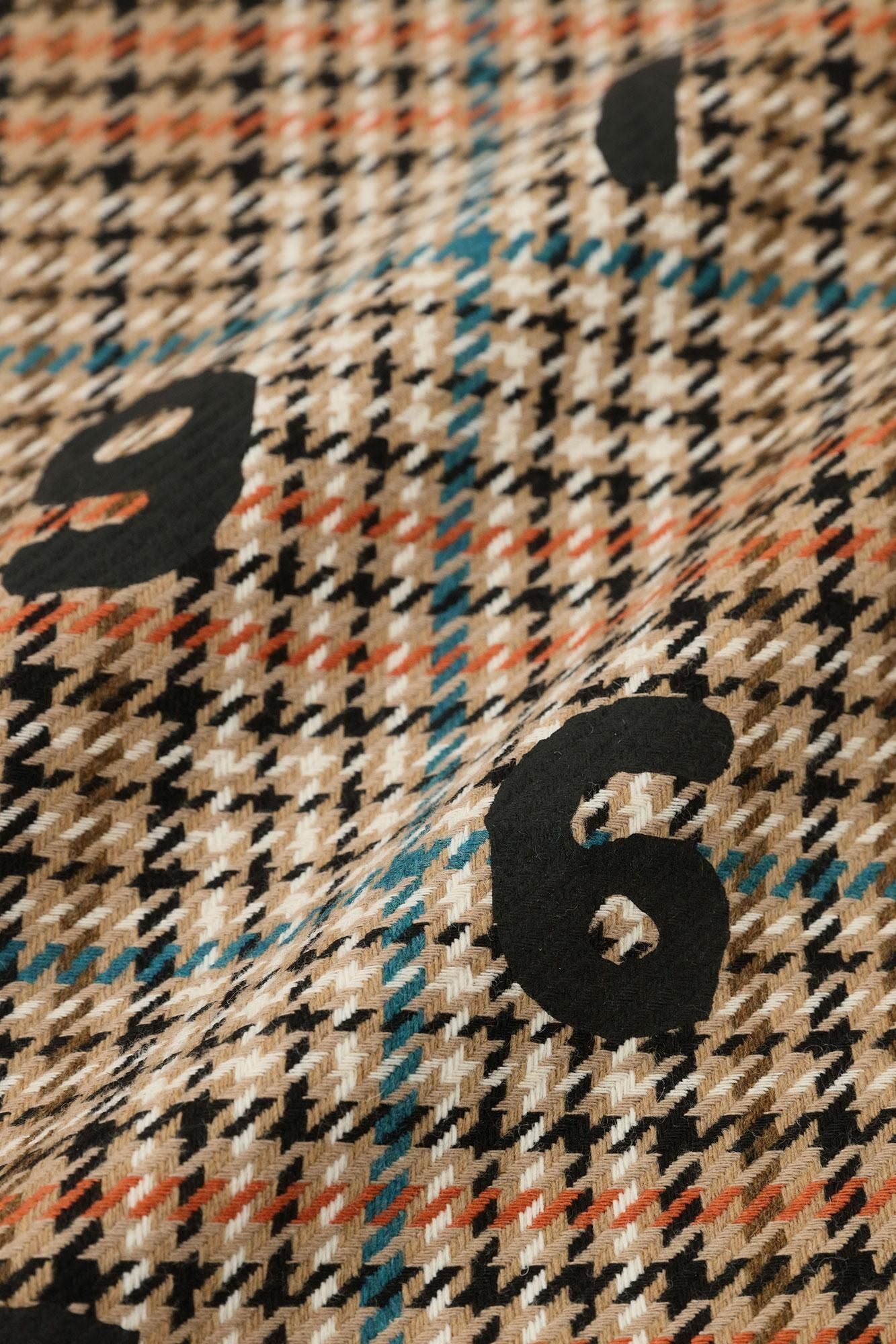 BALLI Twill BIKE Poncho／SO-SU-Uand Blank Cream Check 