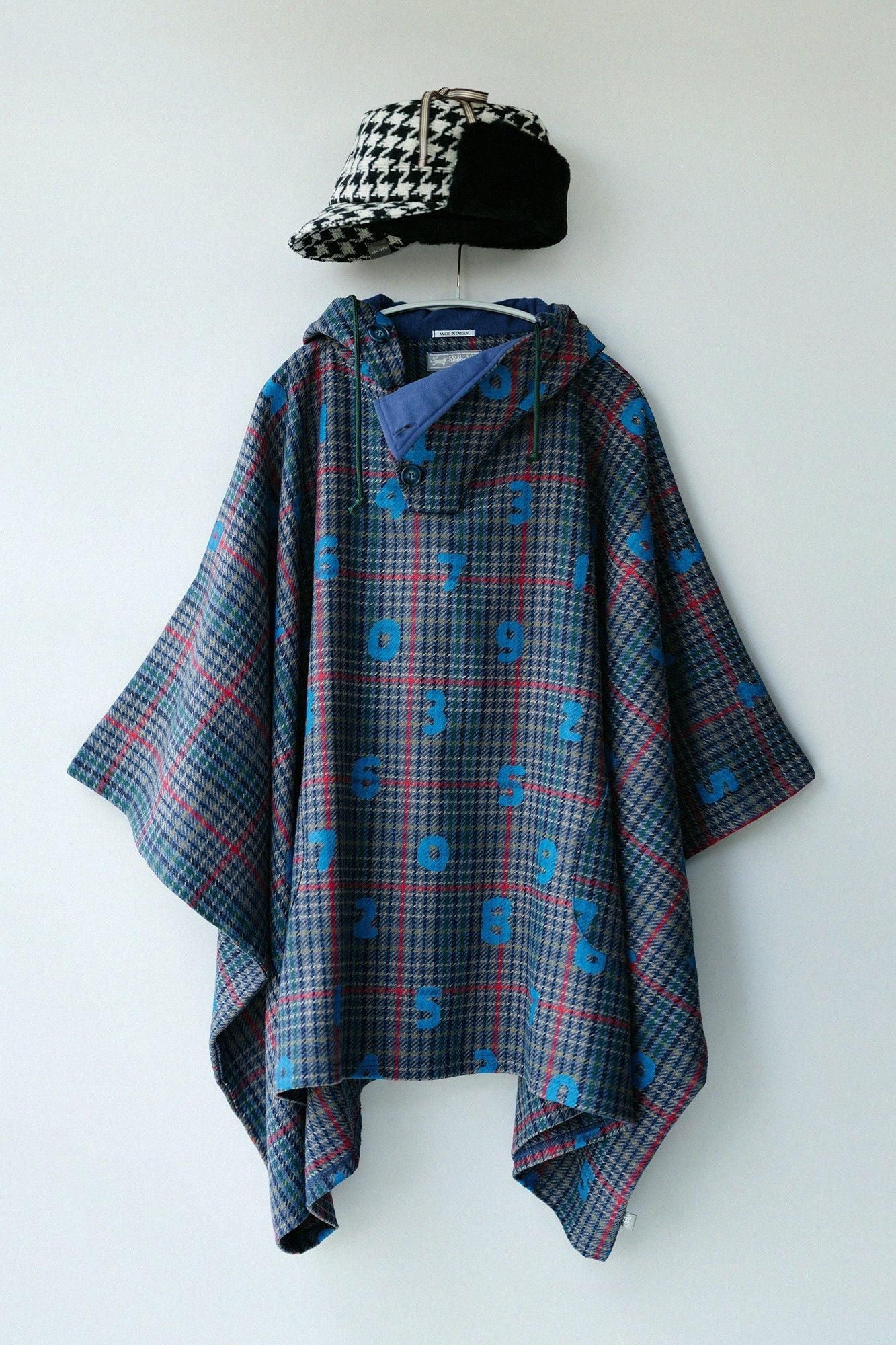 BALLI Twill BIKE Poncho/SO-SU-Uund Margin (Yohaku) Marinekaro