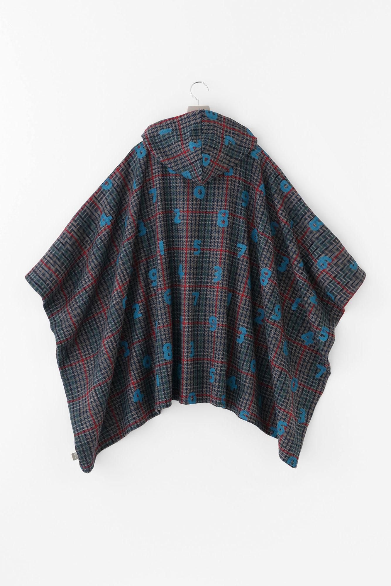 BALLI Twill BIKE Poncho/SO-SU-Uund Margin (Yohaku) Marinekaro