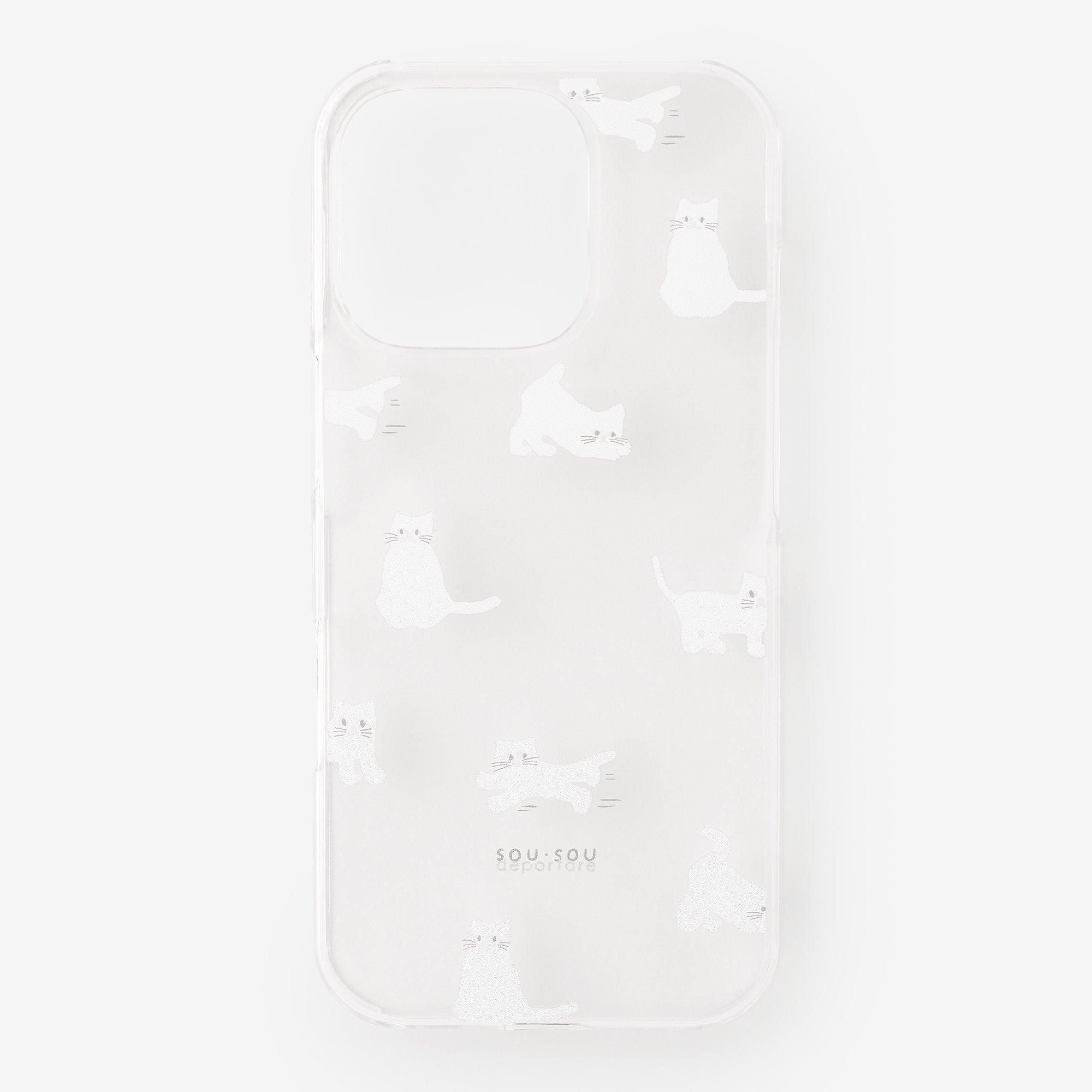 iPhone_16_Pro テキスタイルカバー／ねこ