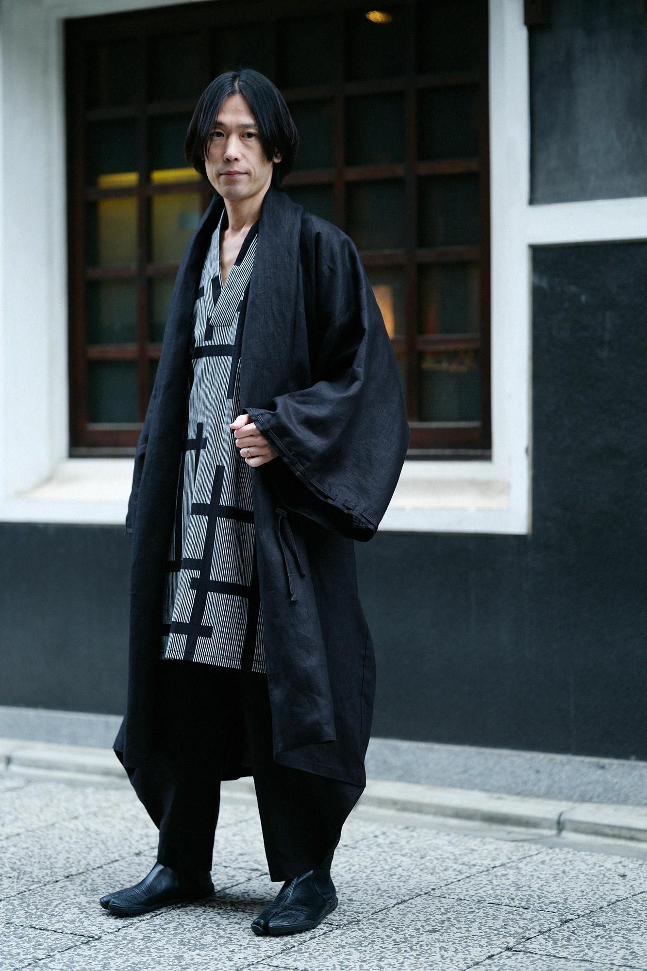 高島縮 20/20 長風靡（ながふうび）／よろけ縞（じま） 桟（さん）