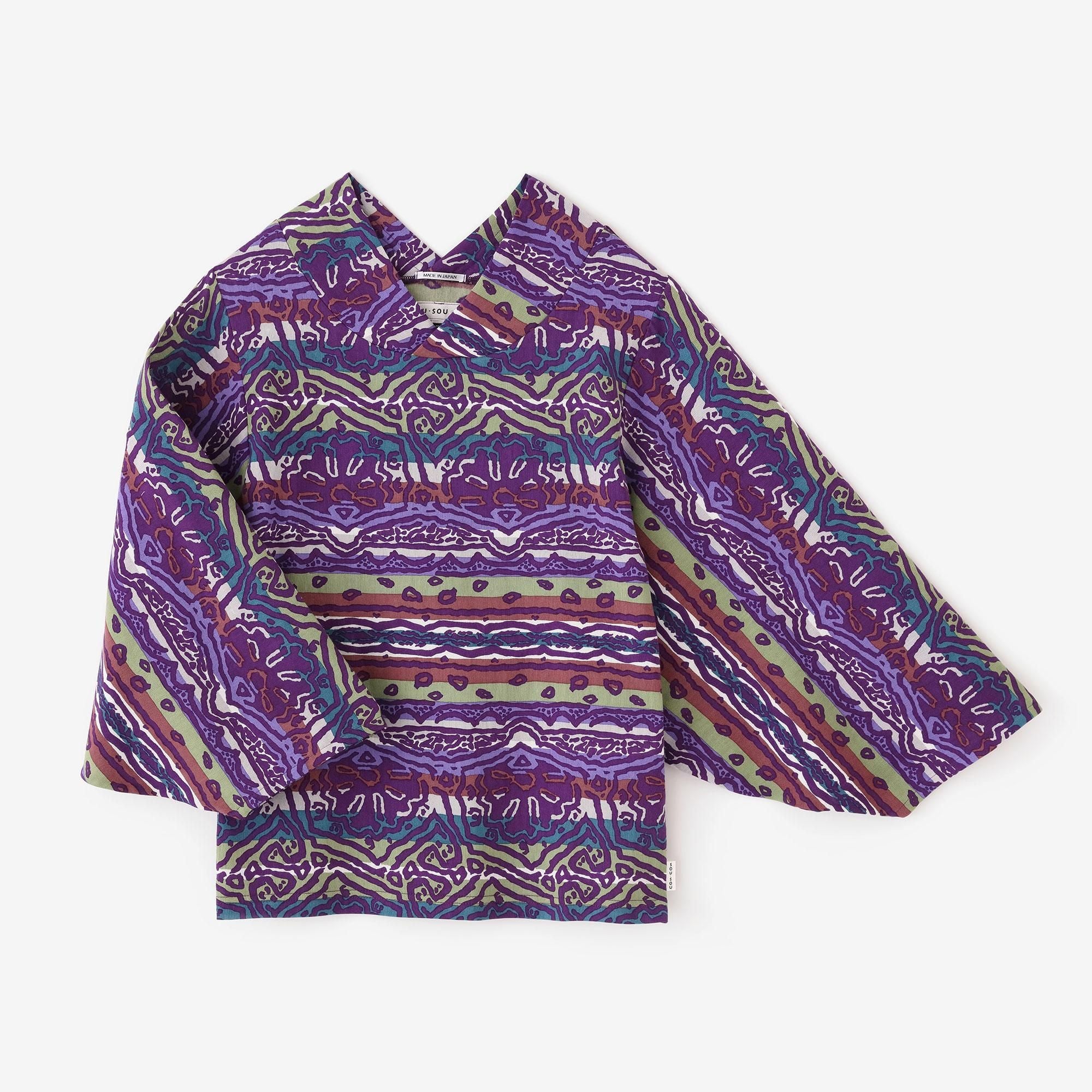 高島縮 40/40 薙（なぎ）ジバン／撩乱（りょうらん）