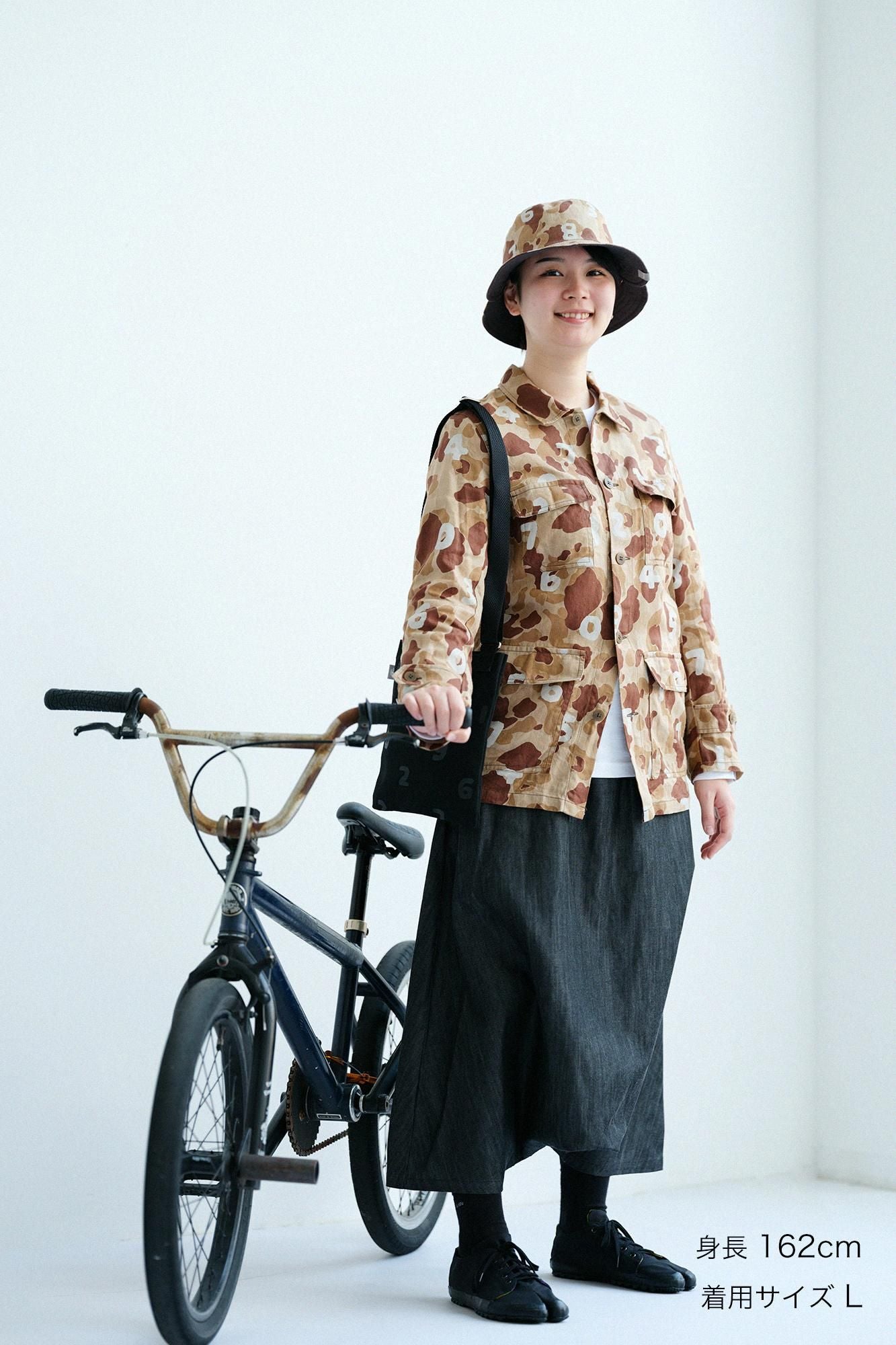 Cotton Tencel Heather Black / Daimonji Sarouel Pants Heather Black