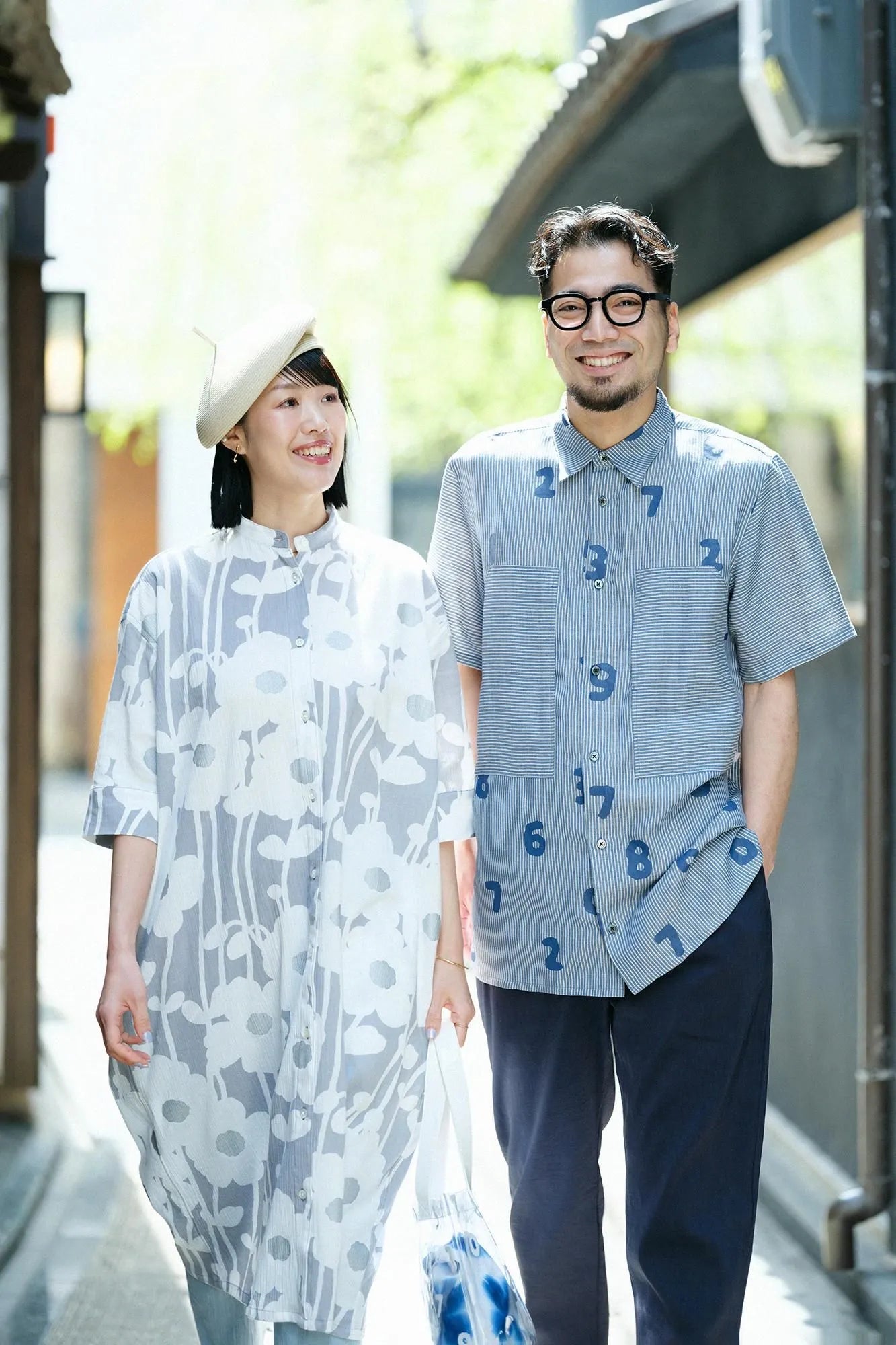 Shiji Takashima 20/20 Grand-Hemdkleid mit 6/4-Ärmeln/Backen in der Sonne