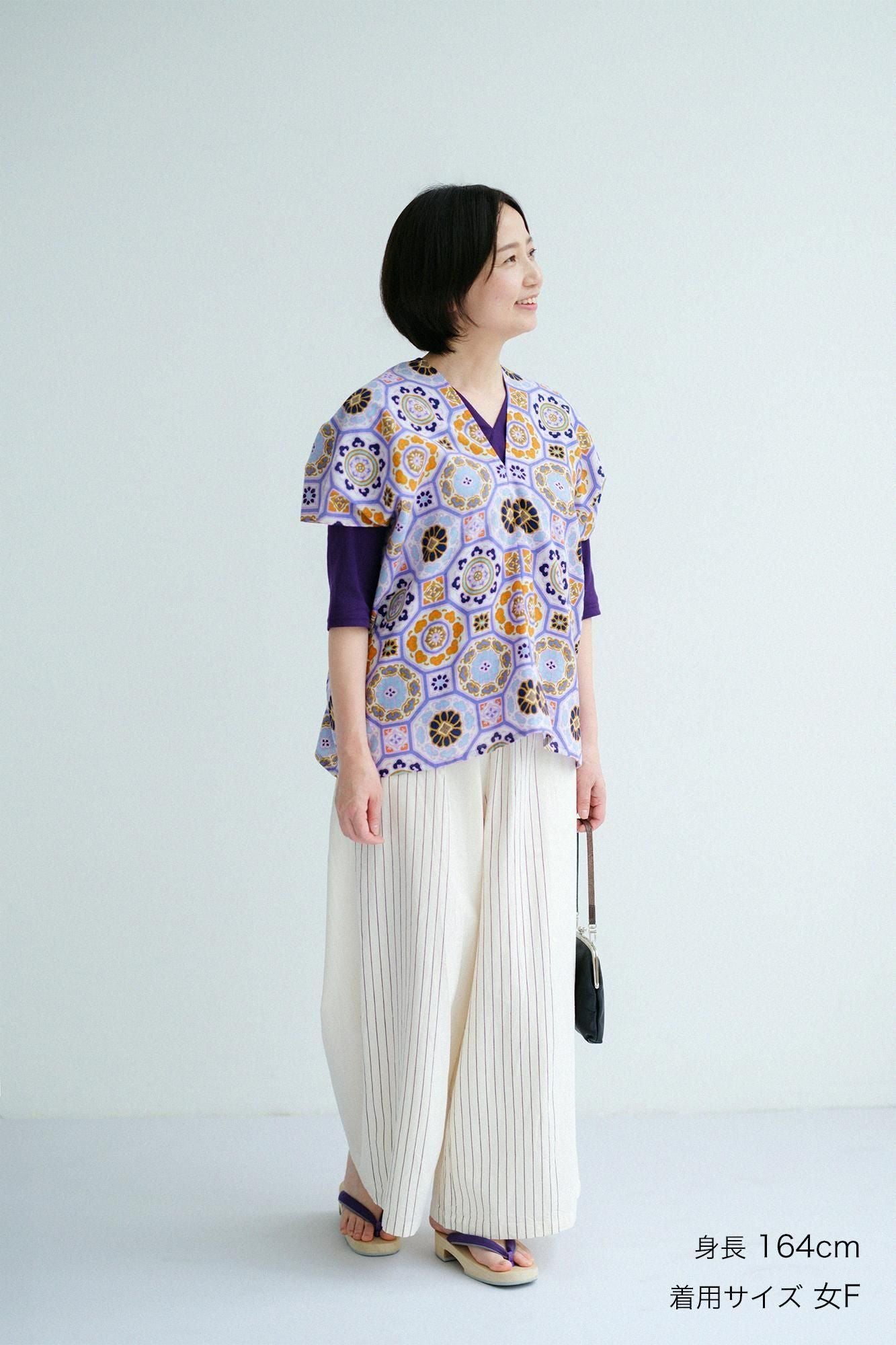 이세모멘 분 사각형옷 후타츠미／카레이 레드 등비병 (Beni Fujiiro)