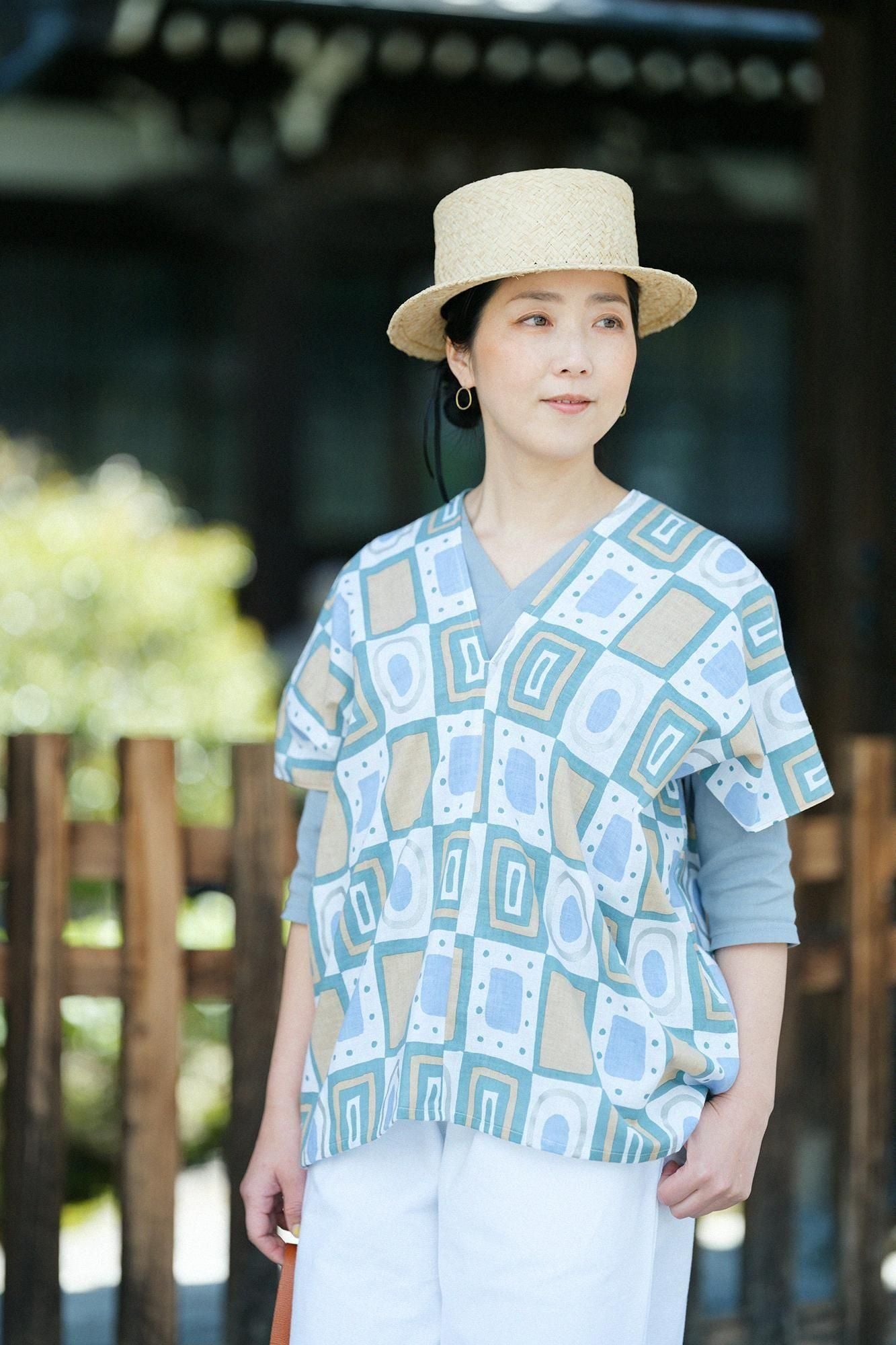 ISE棉文文字（BUN）方形衣服（正方形）两件车身/王牌（Kirifuda）