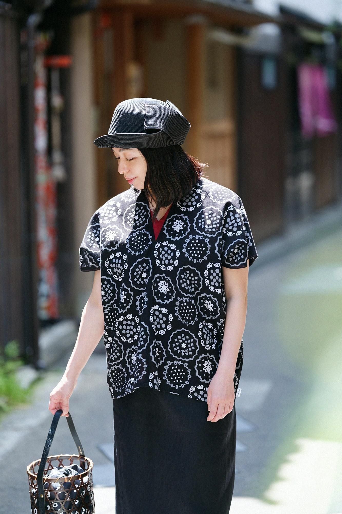 伊势木纹、发髻、方衣、两件/花刺绣