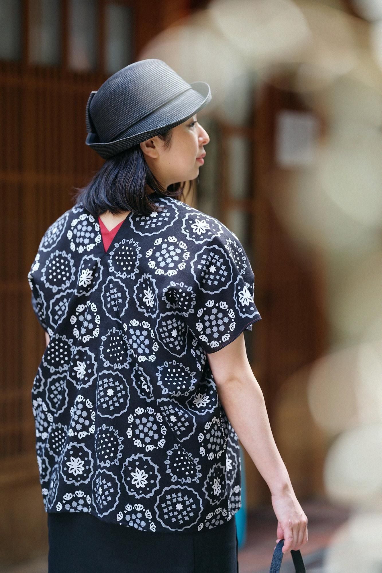 伊势木纹、发髻、方衣、两件/花刺绣