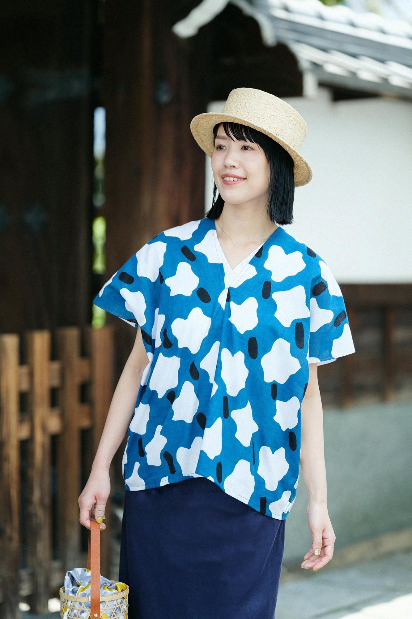 Ise Momen Bun, tissu carré, deux pièces/barbe à papa