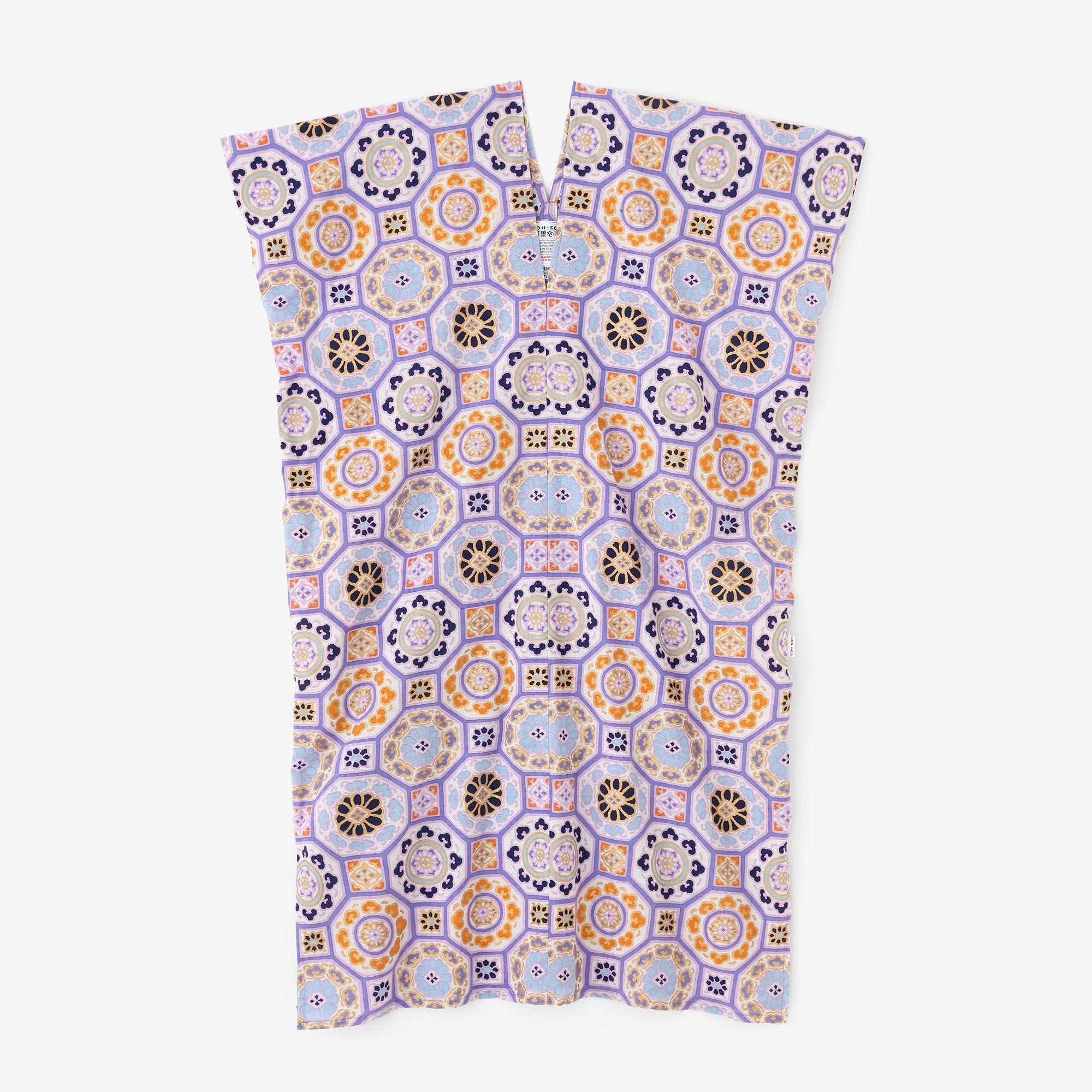 伊勢木綿 文（ぶん） 長方形衣（ちょうほうけい） 二つ身（ふたつみ）／華麗（かれい） 紅藤色（べにふじいろ）