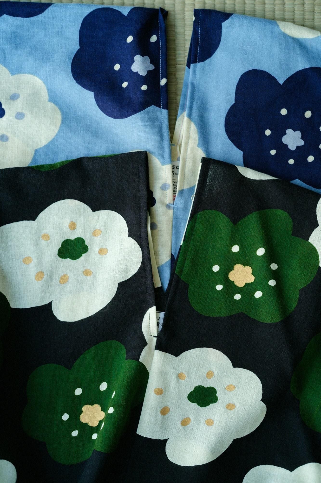 이세모멘 분 직사각형 원피스 후타츠미(둘)/호호에미 검은색