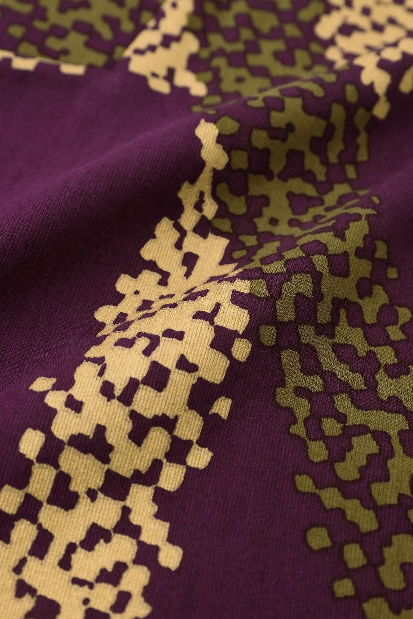 타카시마치지미 40/40 후우비 우에／간지가라매 자주색 네이비 블루 (남색）