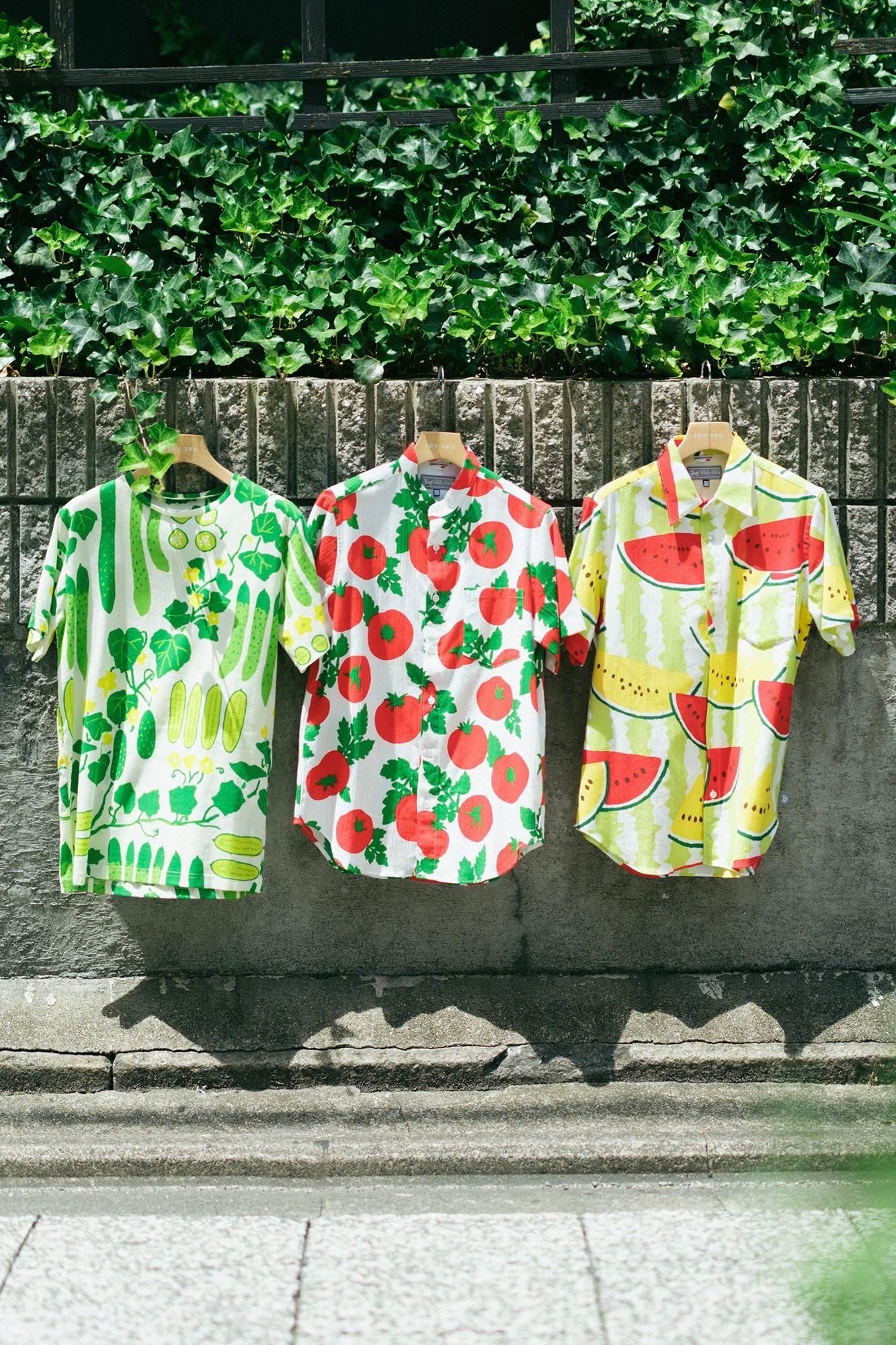 Takashima Jiji 20/20 Kurzarmshirt/Wassermelone