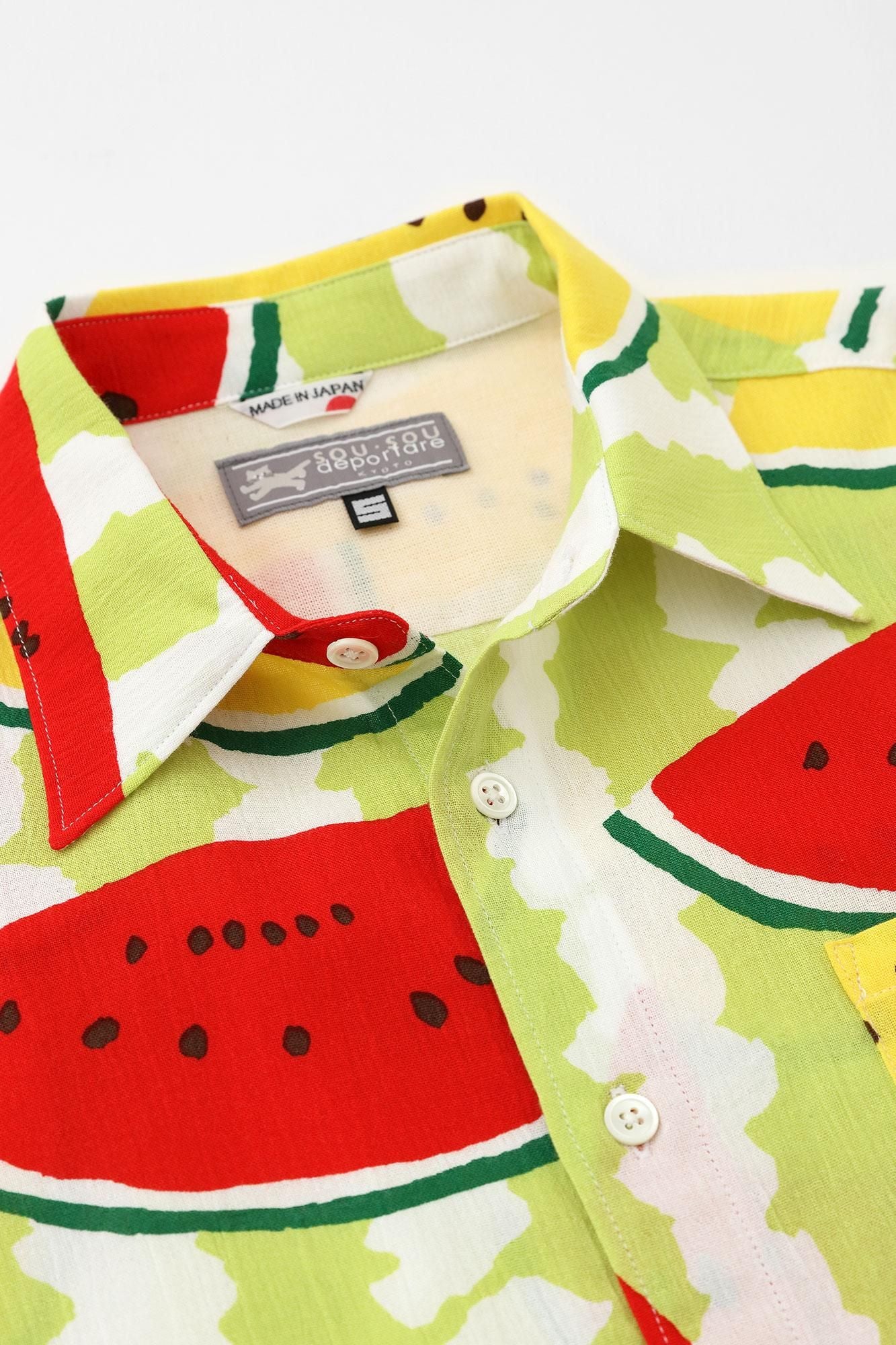 Takashima Jiji 20/20 Kurzarmshirt/Wassermelone