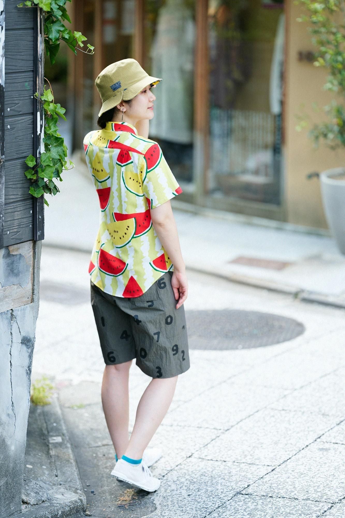 Takashima Jiji 20/20 Kurzarmshirt/Wassermelone